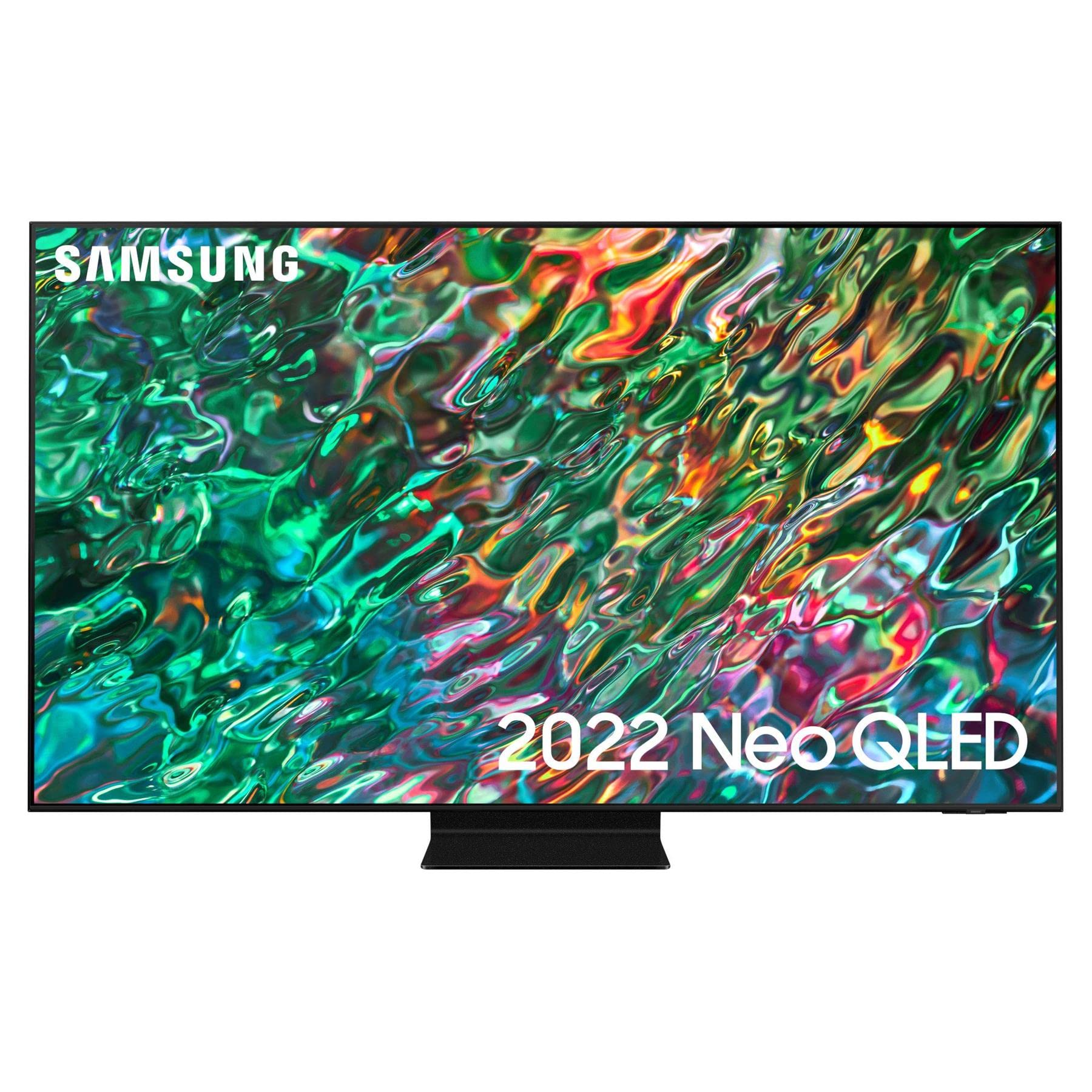 تلویزیون هوشمند Samsung 75 اینچ QN90B Neo QLED 4K (2022) - پردازنده 4K Neural Quantum با صفحه نمایش ضد تابش، صدای فراگیر Dolby Atmos و Alexa Built In، حجم رنگ 100٪ و حالت بازی فوق‌العاده گسترده‌ایلترا.