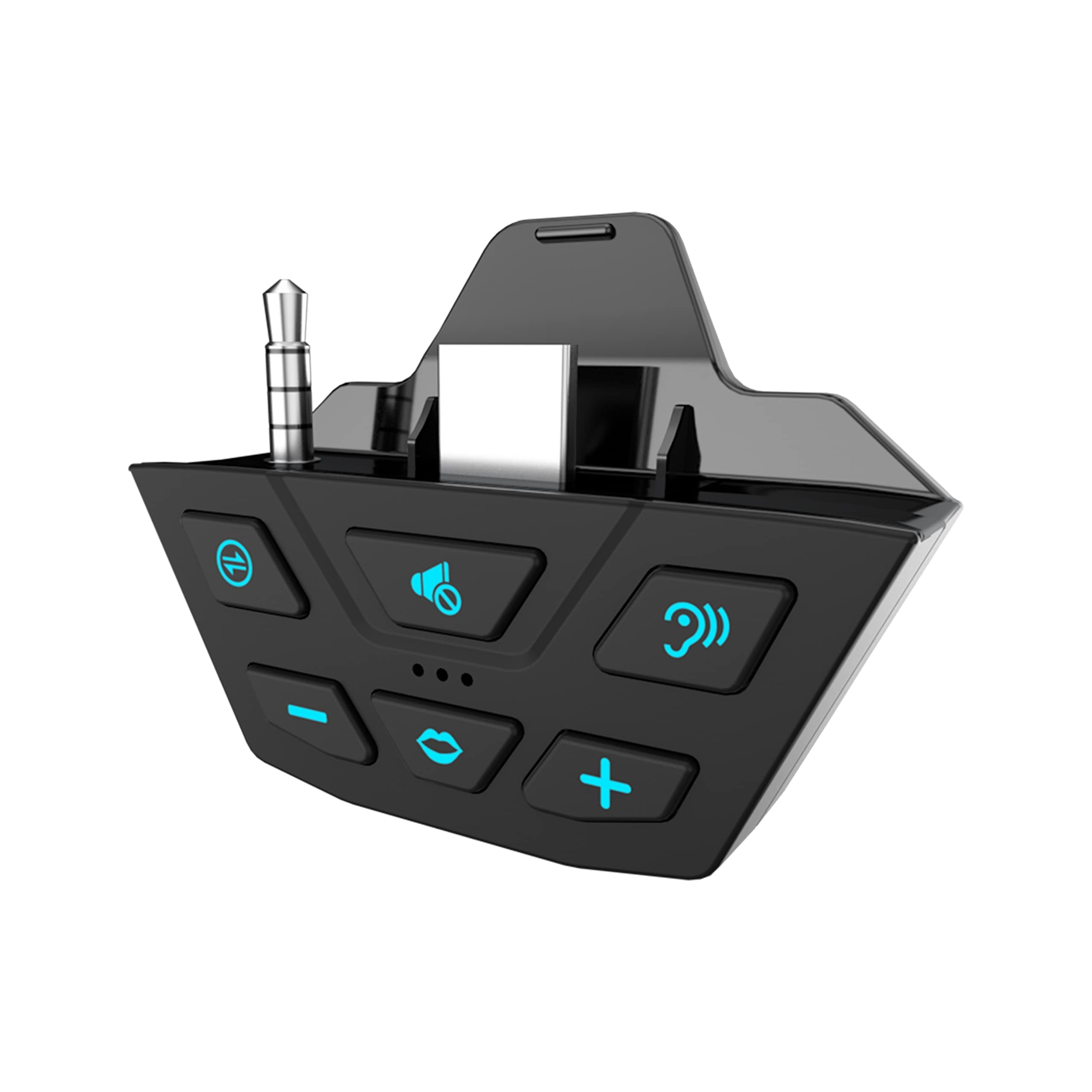 مبدل هدفون KASTWAVE برای Xbox One، Xbox Series Plug and Play Custom چت در حالی که بازی می‌کنید صدای تغییر بدهید یک دکمه برای خاموش کردن میکروفون داخلی(سیاه)