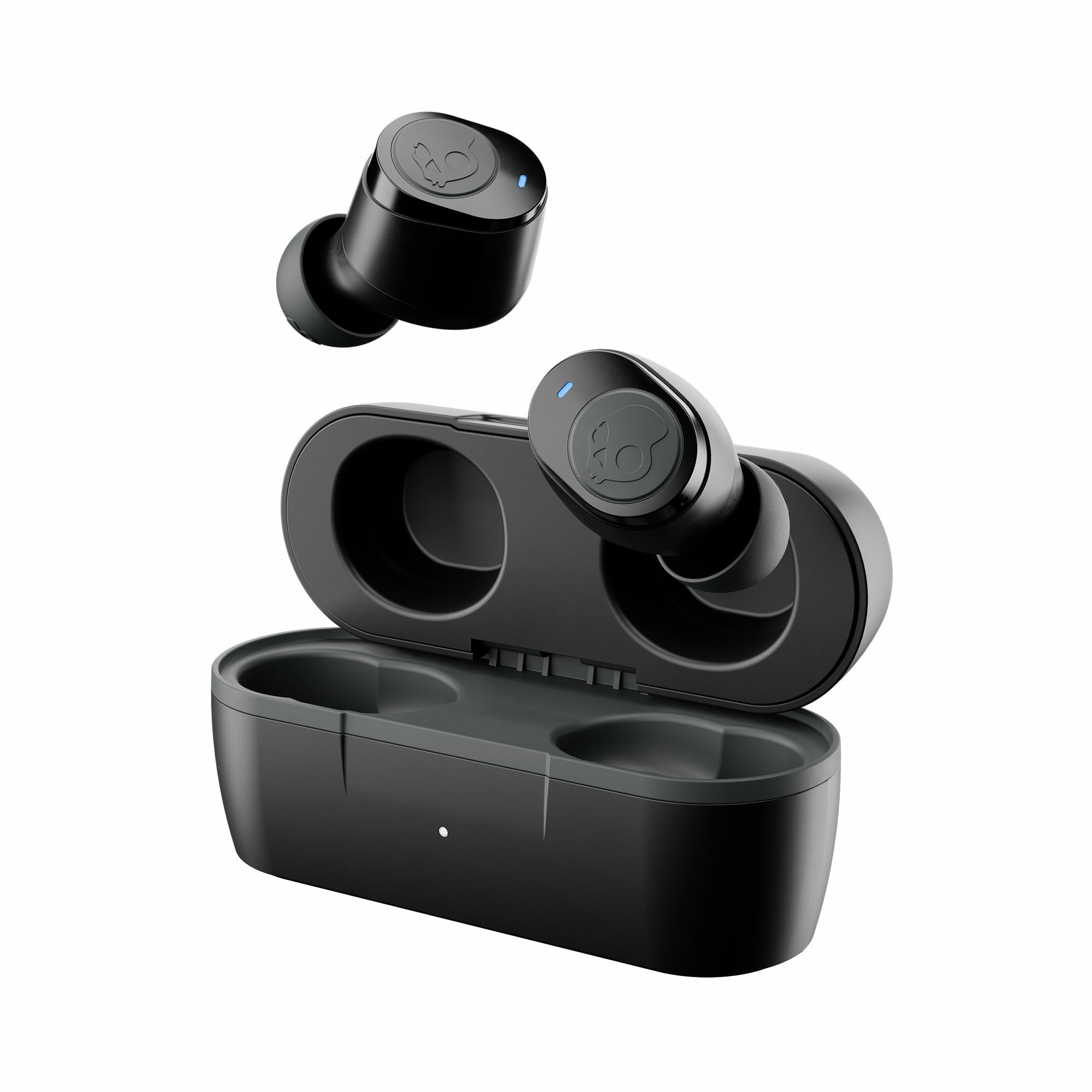 هدفون بی‌سیم Skullcandy Jib True 2 با تکنولوژی پیدا کردن Tile، باتری کلی ۲۲ ساعته، مقاوم در برابر عرق و آب با امتیاز IPX4، قابل استفاده تک‌گوشی، مشکی واقعی