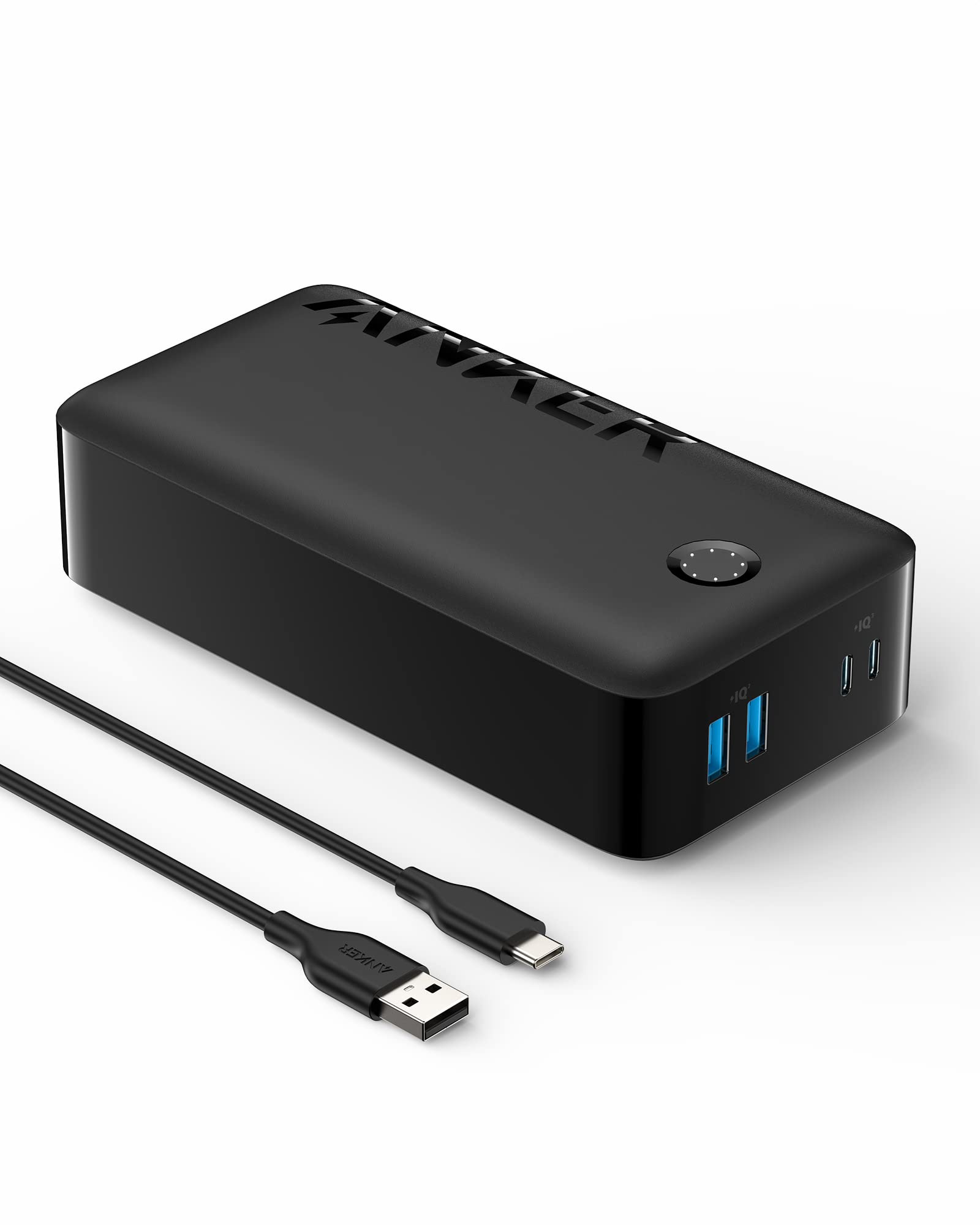 پاوربانک انکر، شارژر قابل حمل 347 (پاورکور 40K)، باتری 40،000 میلی آمپر با شارژ USB-C سریع، برای آیفون 13 / پرو / پرو مکس / مینی، گلکسی سامسونگ، آیپد، ایرپاد و دیگر محصولات