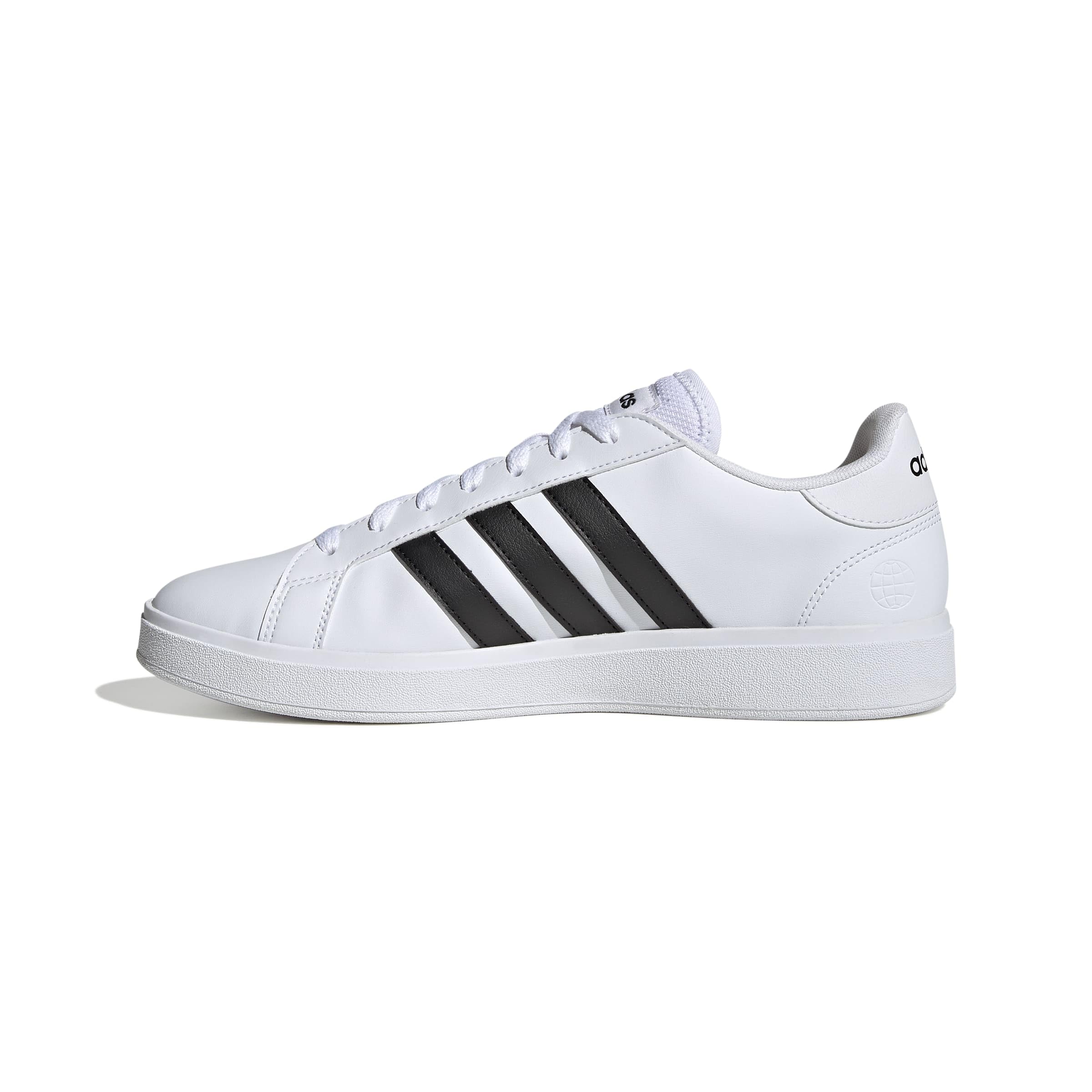 کفش مردانه adidas Grand Court Base 2.0، سایز 43⅓ (EU)، رنگ سفید/مشکی/سفید (Ftwwht/Cblack/Ftwwht)