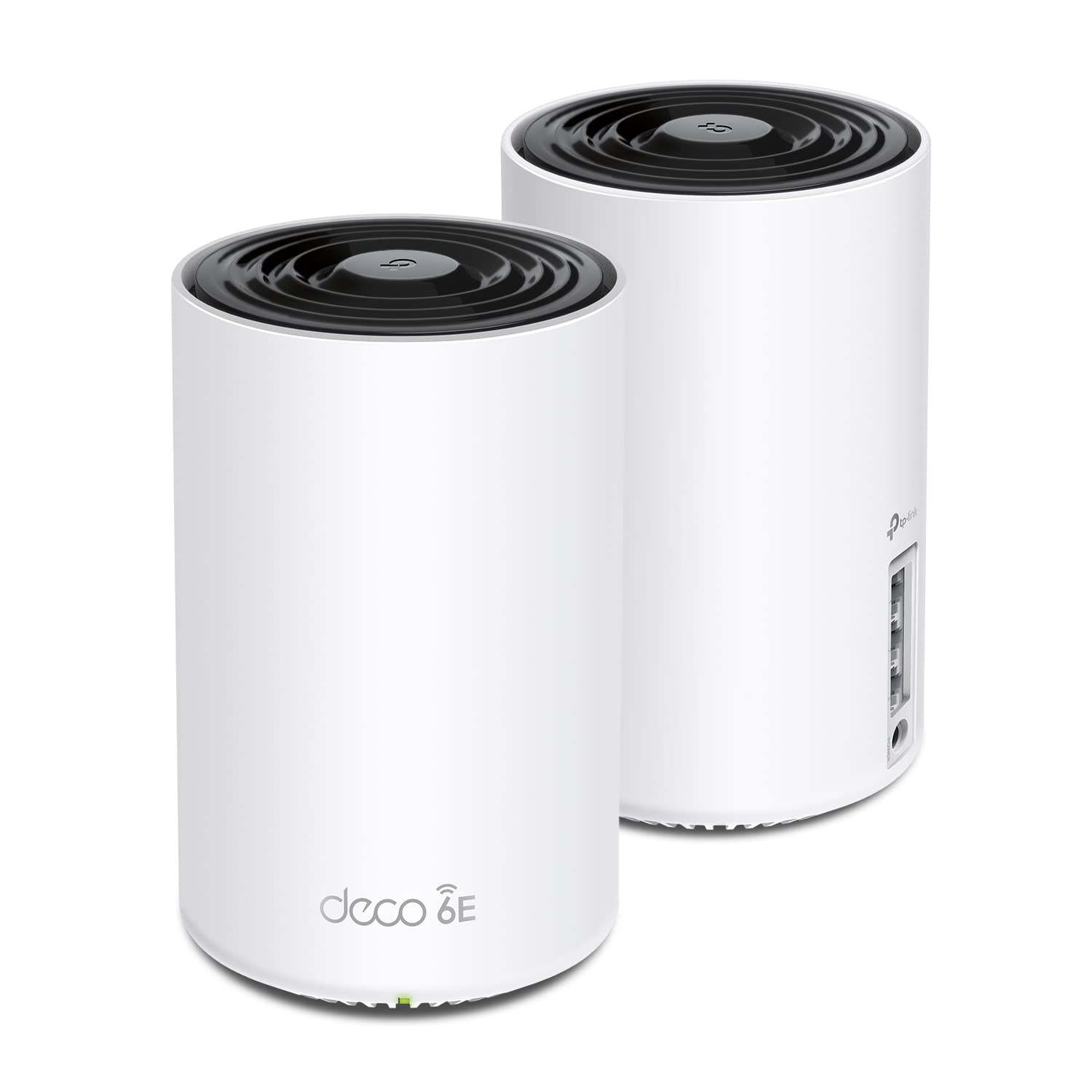 سیستم مش TP-Link Deco AXE5400 Tri-Band WiFi 6E (Deco XE75) - پوشش تا 5500 فوت مربع، جایگزین روتر و تقویت‌کننده WiFi، مش دارای محرک هوش مصنوعی، باند 6 گیگاهرتز، 2 بسته WiFi 6E، AXE5400