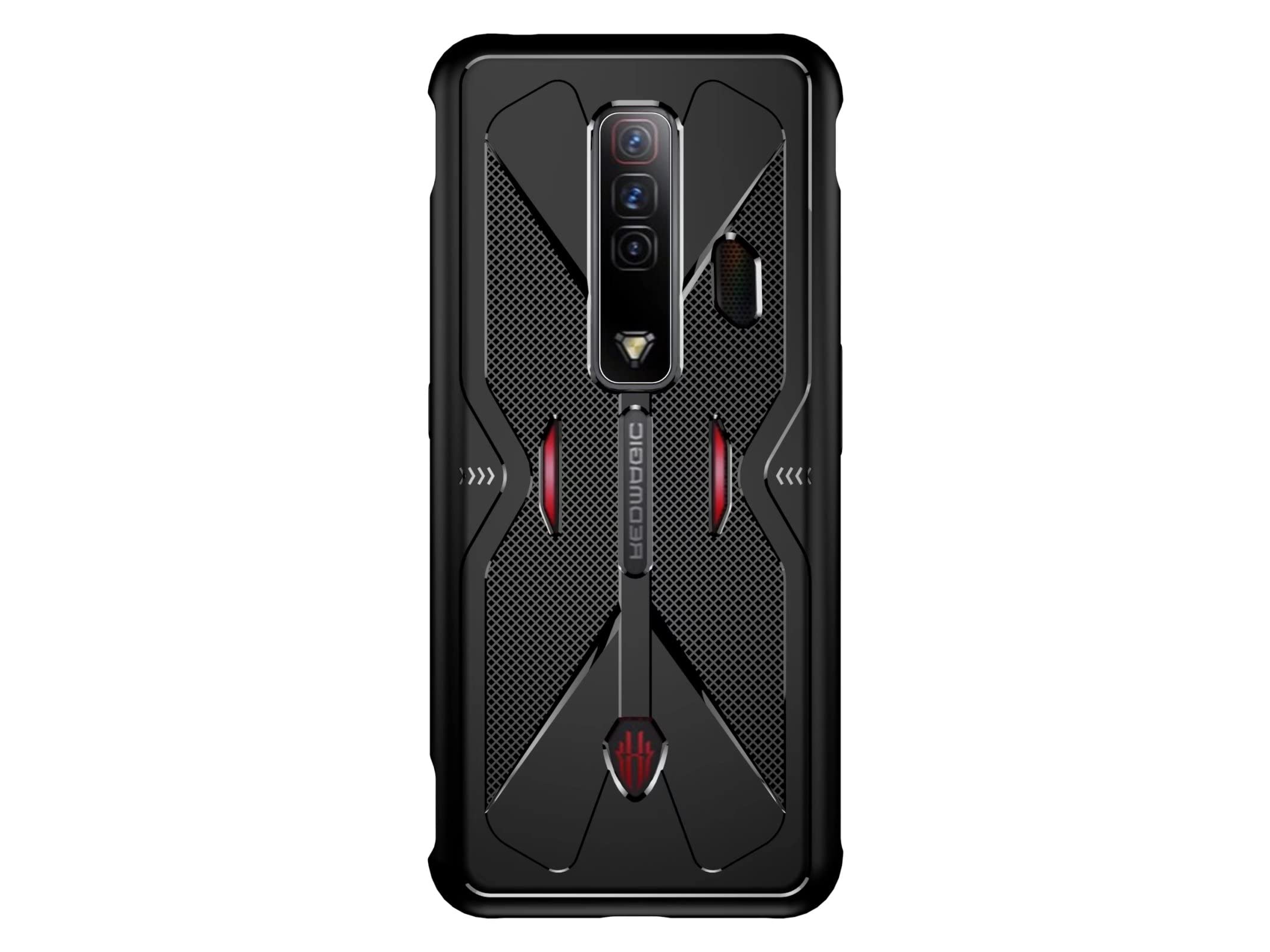 کاور YukeTop برای موبایل ZTE nubia Red Magic 7، نرم TPU، ضد ضربه، محافظ، کاور موبایل برای ZTE nubia Red Magic 7. (سیاه) ZTE nubia Red Magic 7 سیاه