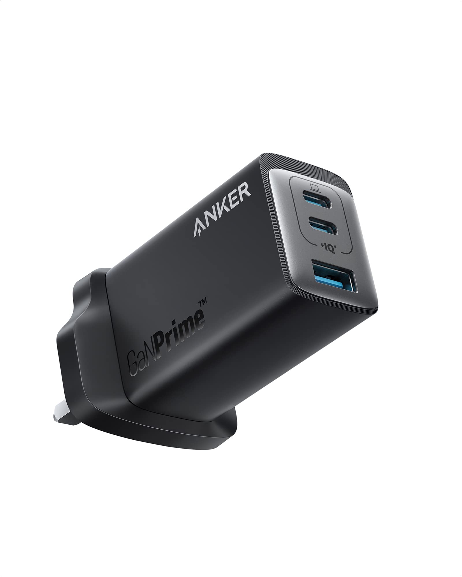 شارژر USB C انکر، شارژر Anker 735 GaNPrime 65W، PPS 3 پورت شارژر سریع جمع و جور برای مک بوک پرو/ایر، آیپد پرو، گلکسی اس 22/21، اچ پی اسپکتر، نوت 20/10+، آیفون 13/پرو، پیکسل، مشکی