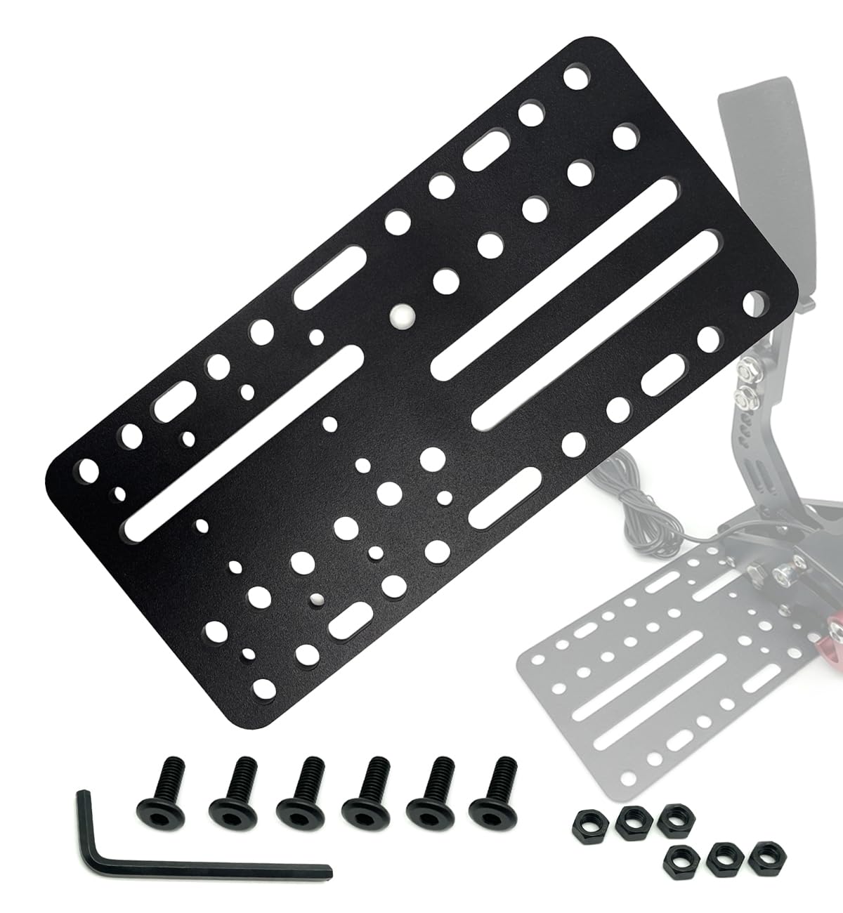 صفحه نگهدارنده میز/صندلی یونیورسال Nosxxus برای دسته فرمان USB، مناسب برای بازی رانندگی G25/27/29 T500 ویندوز 14 بیت PC USB دسته فرمان بازی شبیه‌ساز کارت SIM، سازگار با دسته فرمان Logitech Driving Force Shifter