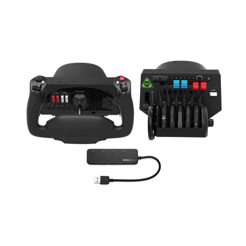 بسته فرود هوائی هانیکام آلفا با محور کنترل پرواز، کمانه با دوشاخه گاز و هاب USB 3.0 (3 مورد)