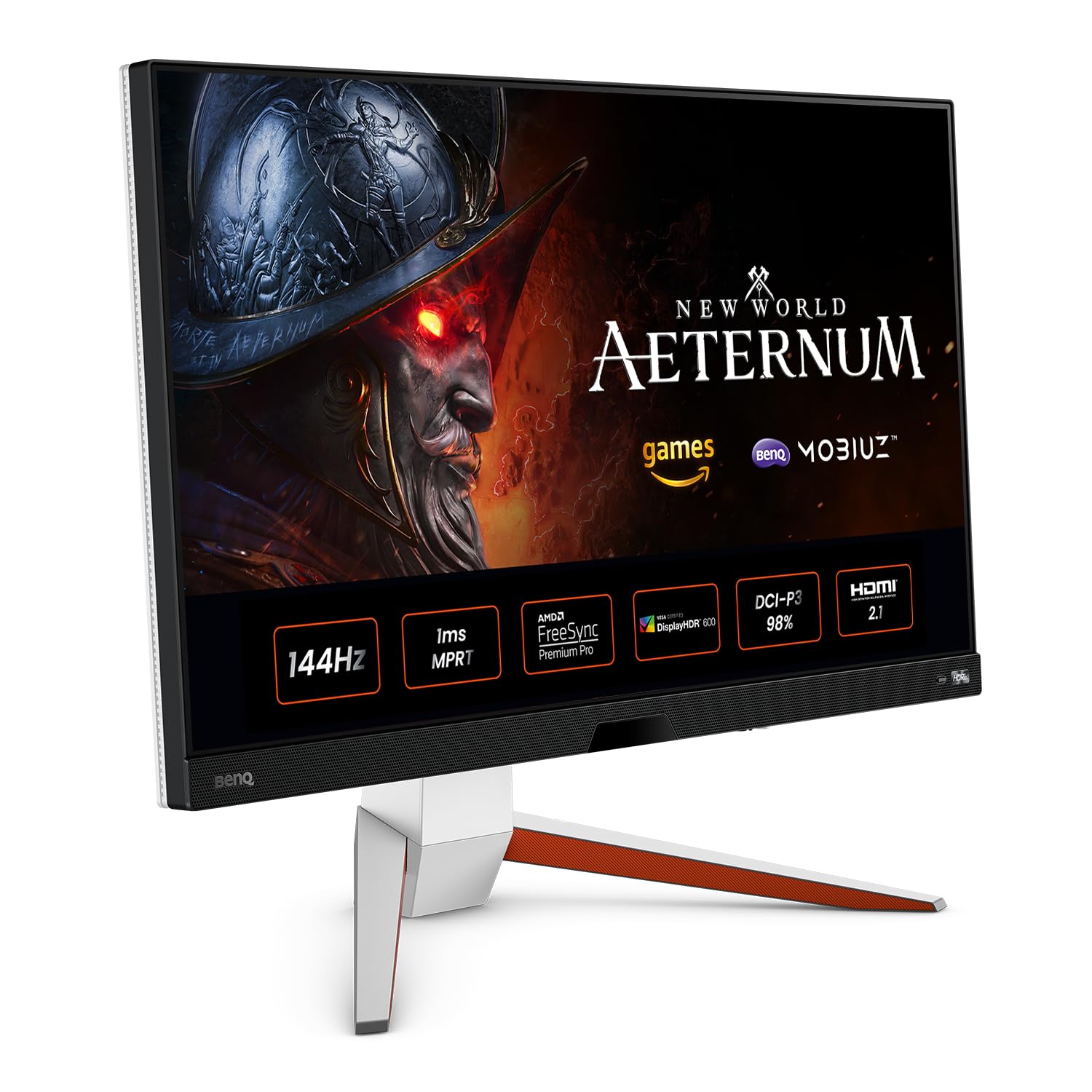 بن کیو MOBIUZ EX2710U مانیتور گیمینگ 27 اینچ 4K UHD IPS، 144Hz 1ms GtG، HDR 600، HDRi، HDMI 2.1 (پهنای باند 48Gbps کامل)، 98٪ P3، FreeSync Premium Pro، مراقبت از چشم، میکروفن، بلندگو داخلی، کنترل از راه دور 27 اینچ 4K IPS 144Hz