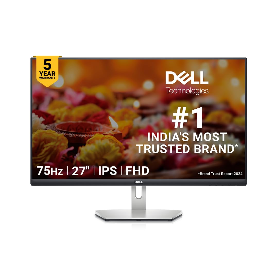 تصویر از پیکسل‌های 1920 × 1080 اینچ 27 اینچ LED سری S دل نوارکامل HD LCD S2721HN