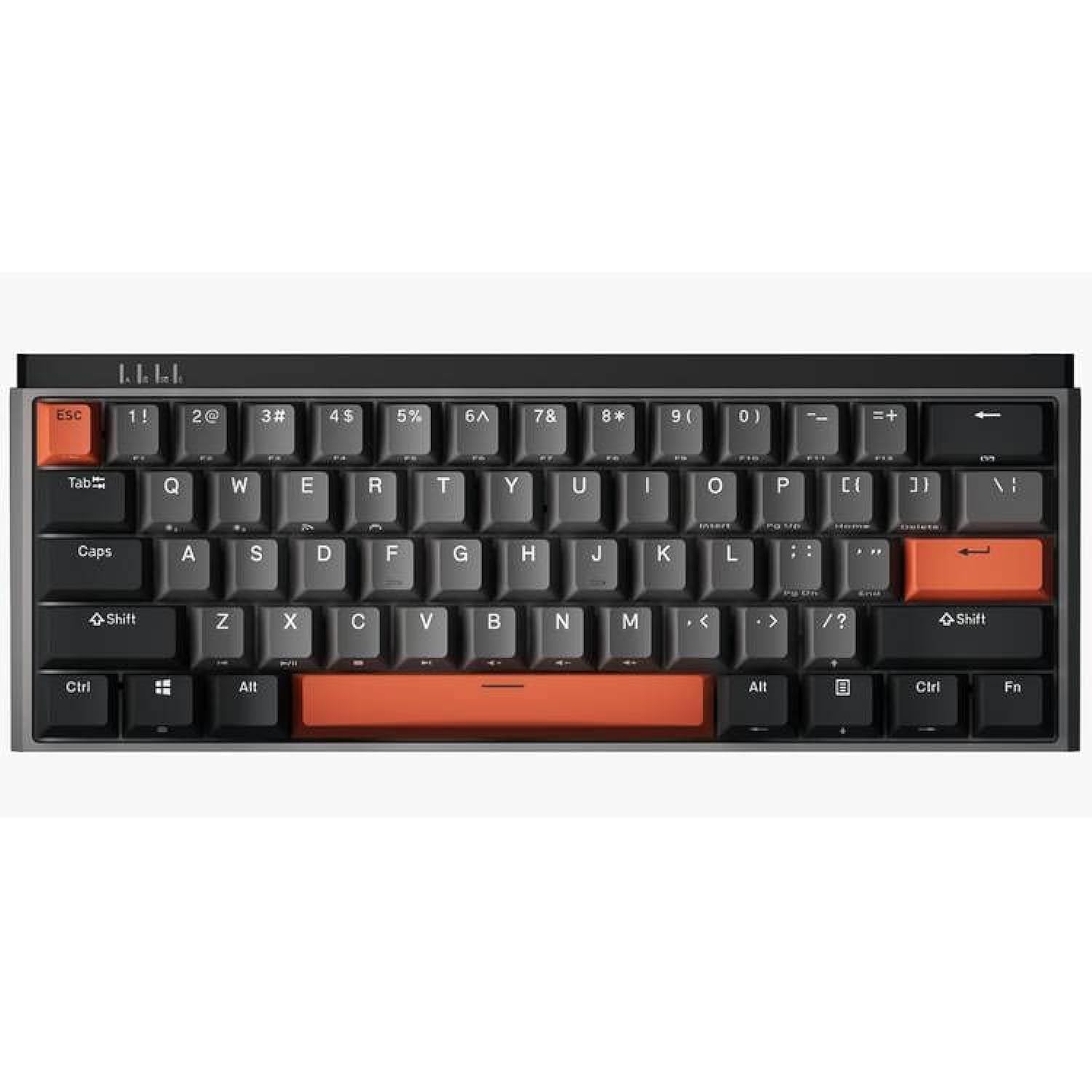 کیبورد مکانیکی بی‌سیم دورگد K330W با سوییچ گیترون کریستال دابل‌شات PBT پروفایل (سوییچ قرمز، قهوه‌ای) (سوییچ قهوه‌ای، مشکی/خاکستری/نارنجی)
