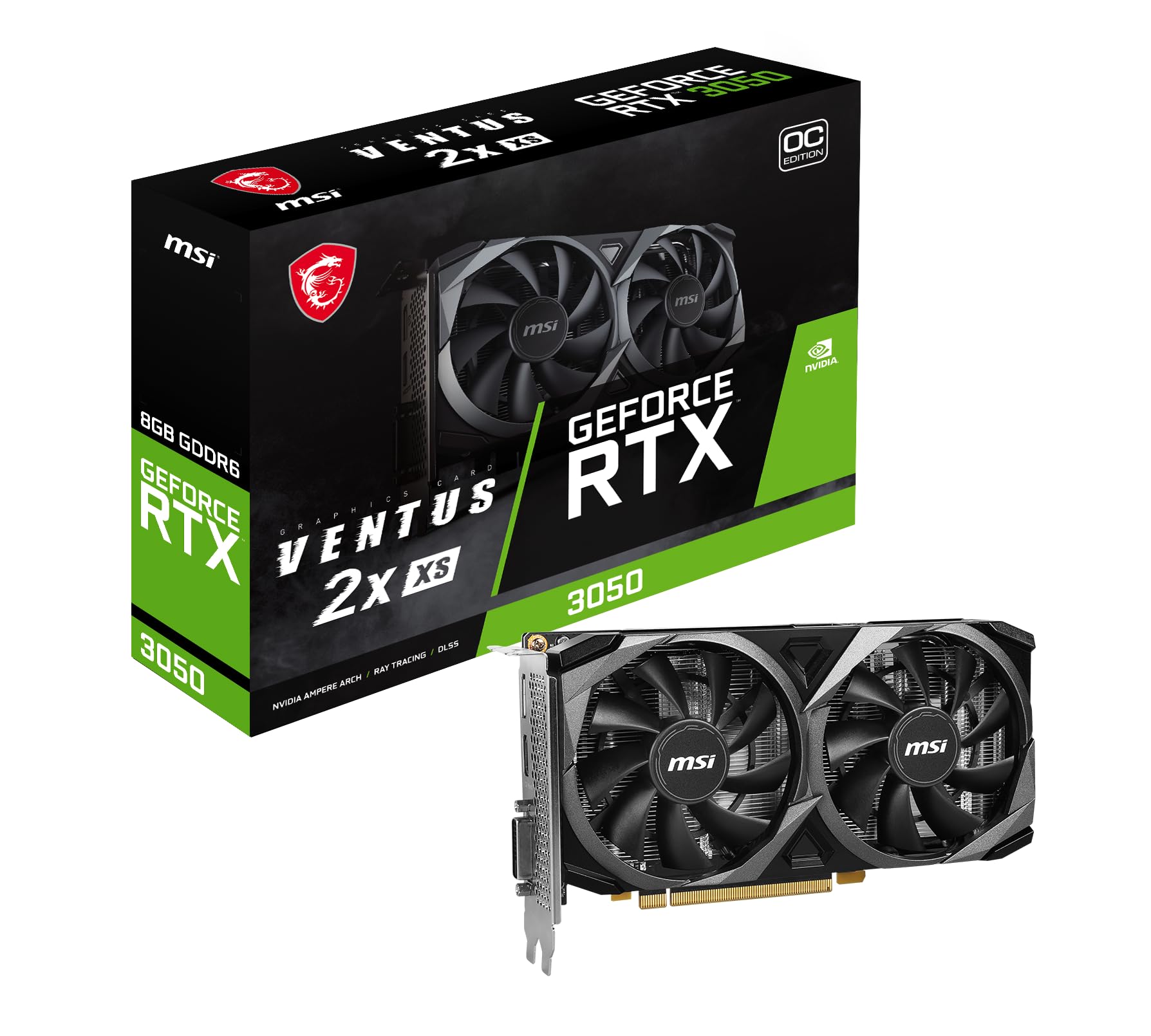 کارت گرافیک MSI GeForce RTX 3050 VENTUS 2X XS 8 GB OC