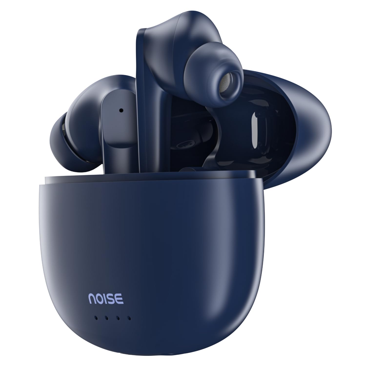 هدفون‌های بی‌سیم Noise Buds VS104 با 45 ساعت پخش، چهار میکروفن با ENC، شارژ سریع (10 دقیقه = 200 دقیقه)، درایور 13 میلیمتری، کم لطفی، بلوتوث نسخه 5.2 (آبی نیمه‌شب)