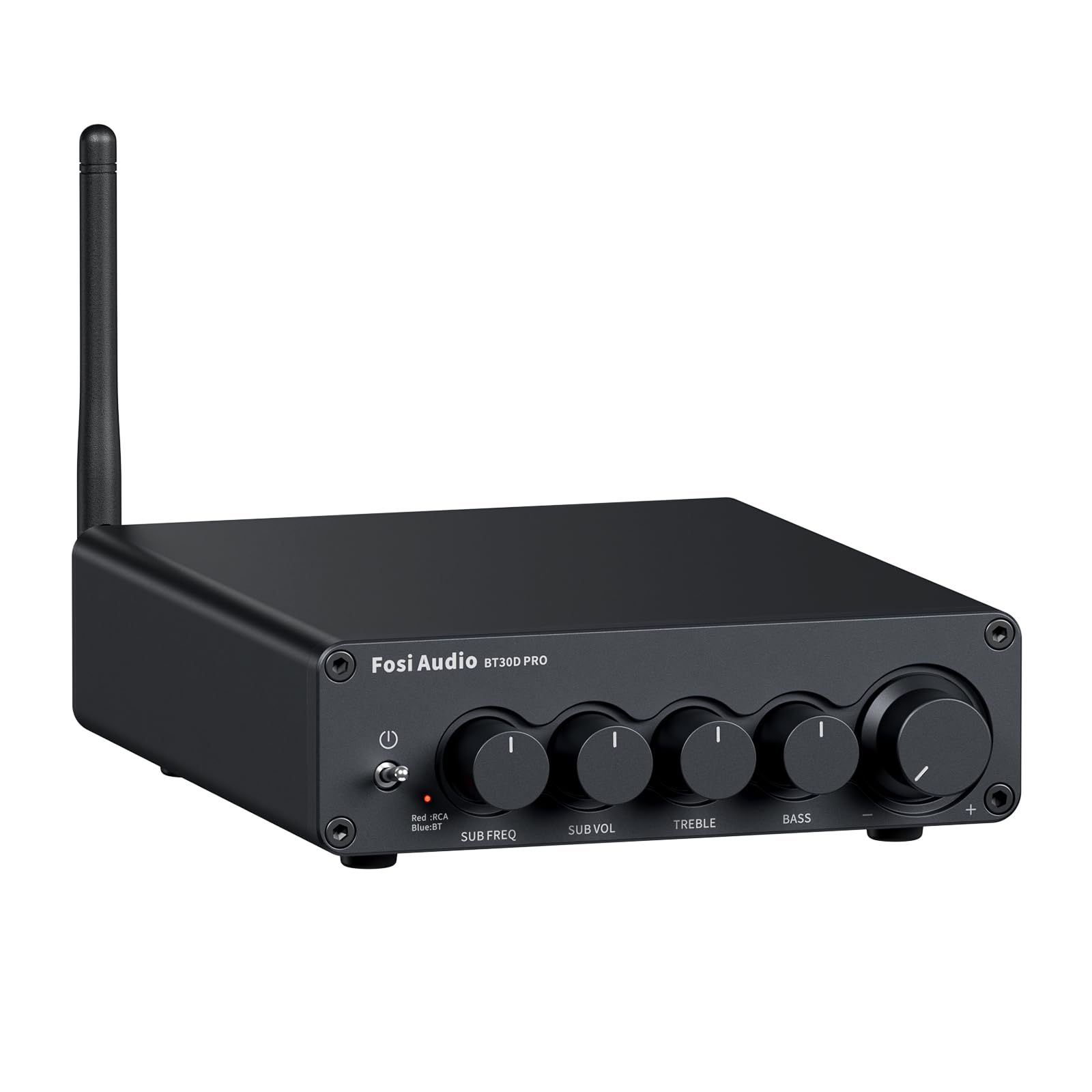 تقویت‌کننده بلوتوثی Fosi Audio BT30D Pro Mini Hi-FI با TPA3255، 165 وات x2 + 350 وات 2.1CH Subwoofer Amplifier برای بلندگوهای قفسه‌ای خارجی، ساب‌وفرها