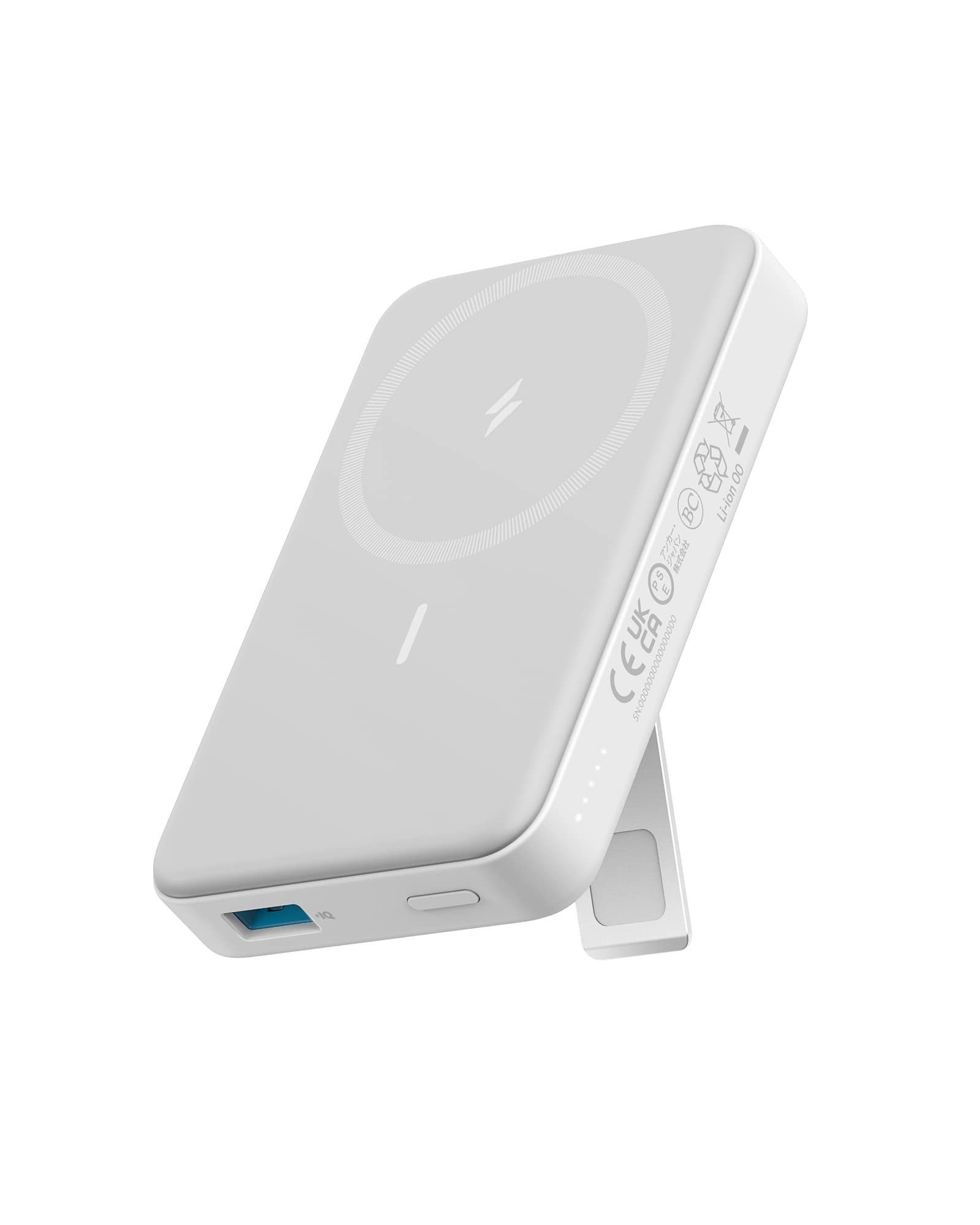 پاور بانک Anker، باتری مغناطیسی 633، شارژر قابل حمل بی‌سیم قابل‌تاش و قابل‌تاش 10،000 میلی آمپر ساعت، فقط برای آیفون ۱۶ / ۱۶ پرو / ۱۶ پرو مکس / ۱۵ / ۱۵ پرو و ۱۵ پرومکس / ۱۴ / ۱۳ / ۱۲ سری (سفید)