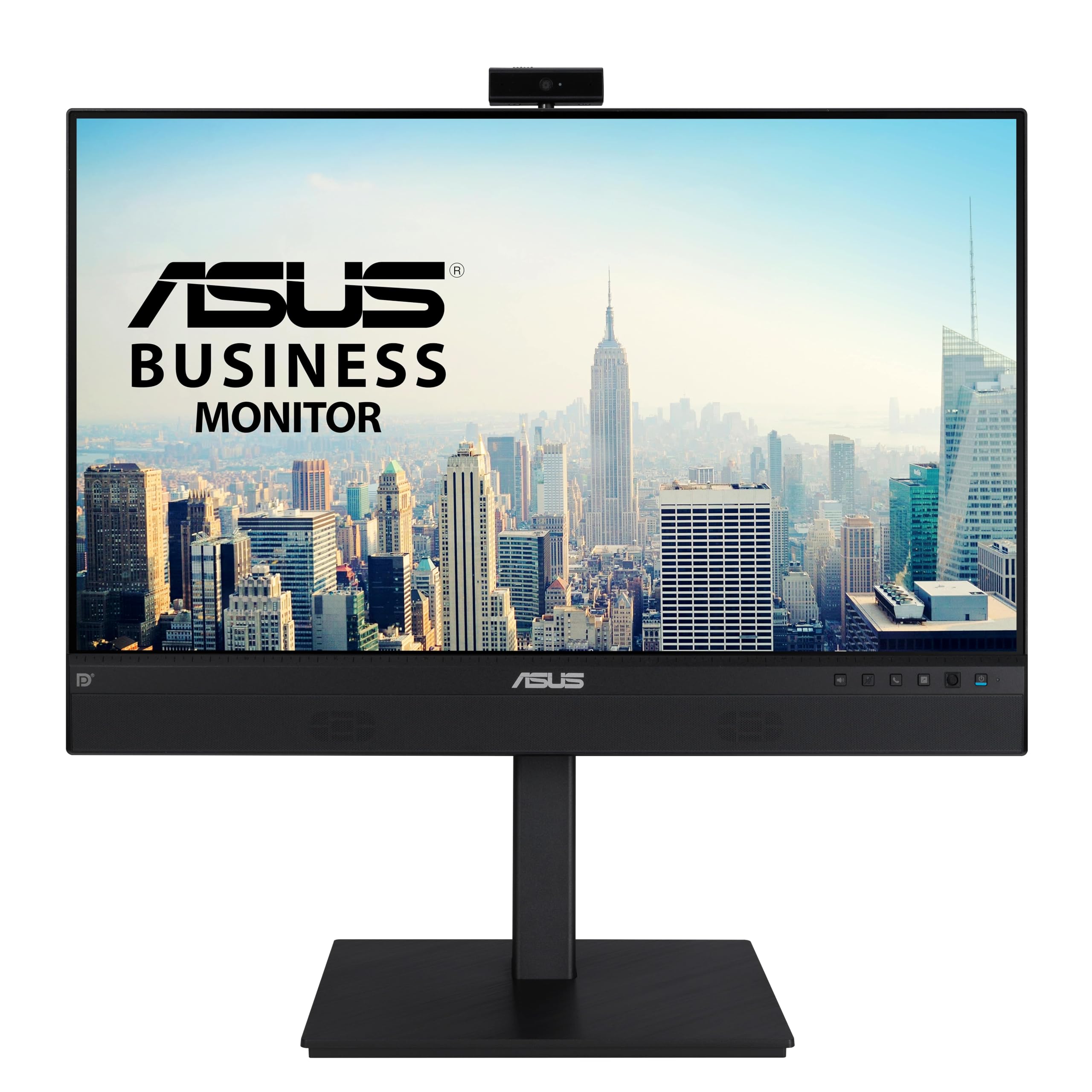 مانیتور ویدیو کنفرانس ASUS BE24ECSNK - 23.8 اینچ، IPS، وب‌کم، آرایه میکروفون، کاهش نویز هوش مصنوعی، Zoom Certified، داک USB-C، RJ45، تنظیم ارتفاع، HDMI، باسنجرها، محافظت چشم، قابل نصب روی دیوار