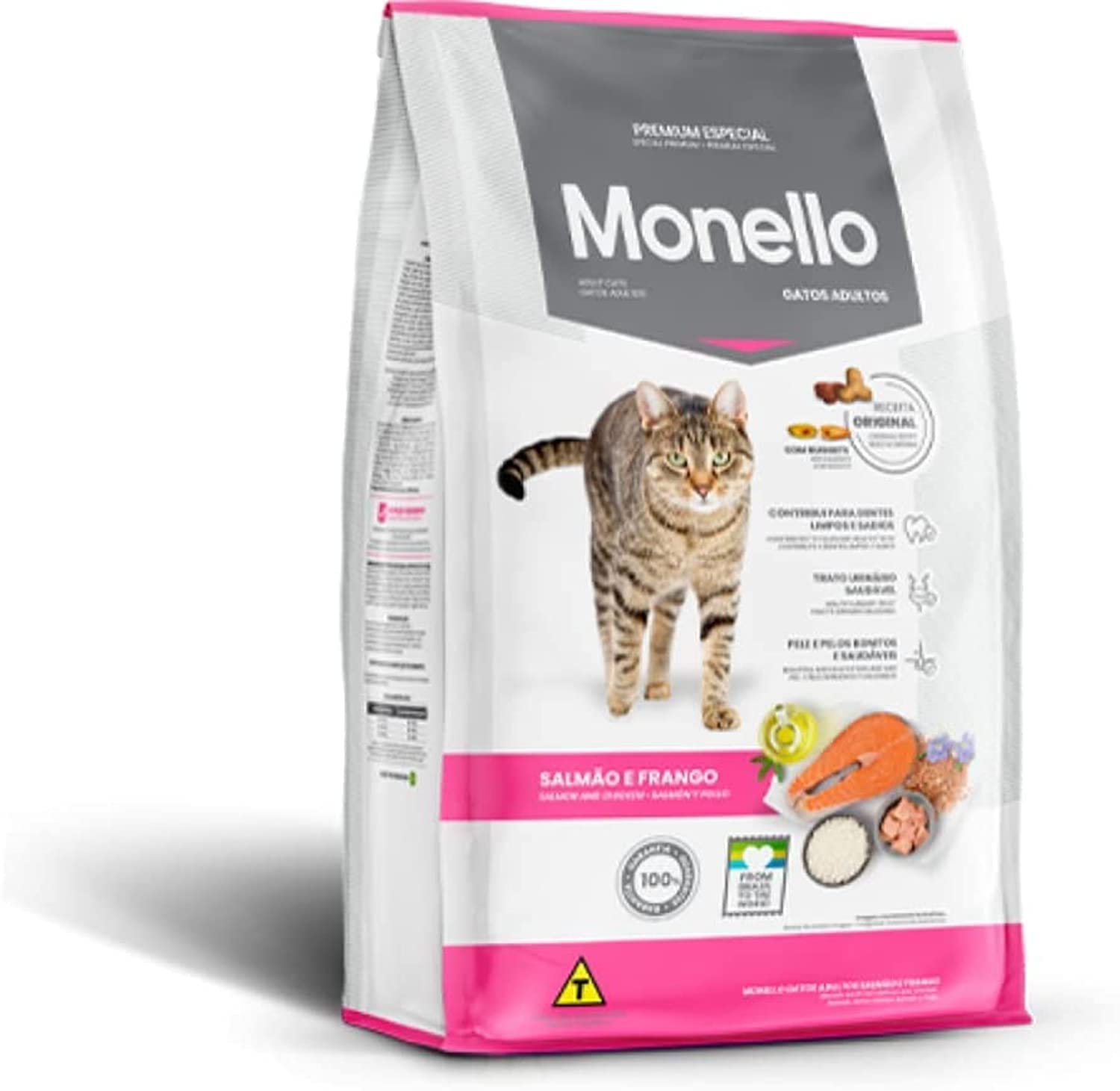 غذای گربه بالغ Monello با طعم ماهی ماهی، ماهی تن و مرغ ۷ کیلوگرم