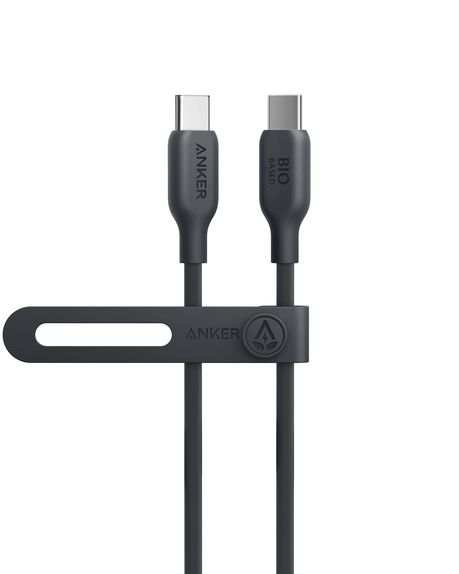 کابل Anker USB C به USB C (240 وات 3 فوت)، کابل شارژ بیو برپایه USB 2.0 برای آیفون سری 16/15، مک بوک پرو/ایر، آیپد، سامسونگ S24/S23، هوآوی، شیائومی، ردمی، ویوو، اپو و بیشتر مشکی 3 فوت 543 کابل