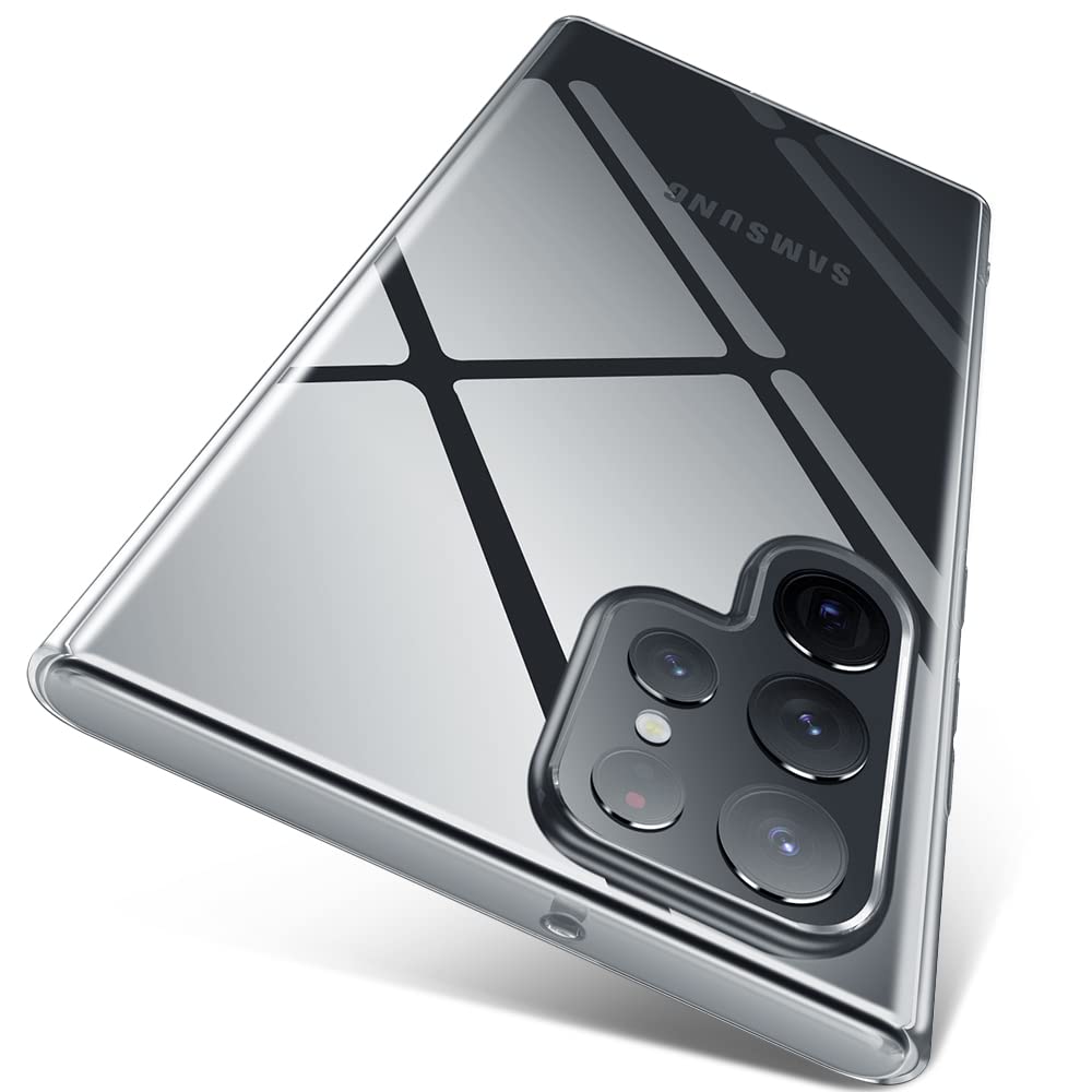 کاور گوشی سامسونگ Galaxy S22 Ultra سطح ایکس محافظ نازک و سبک، سری آکسیژن، از جنس TPU انعطاف‌پذیر، با پوشش مات، دارای چسبندگی مناسب، برای گوشی سامسونگ Galaxy S22 Ultra ۵G - شفاف