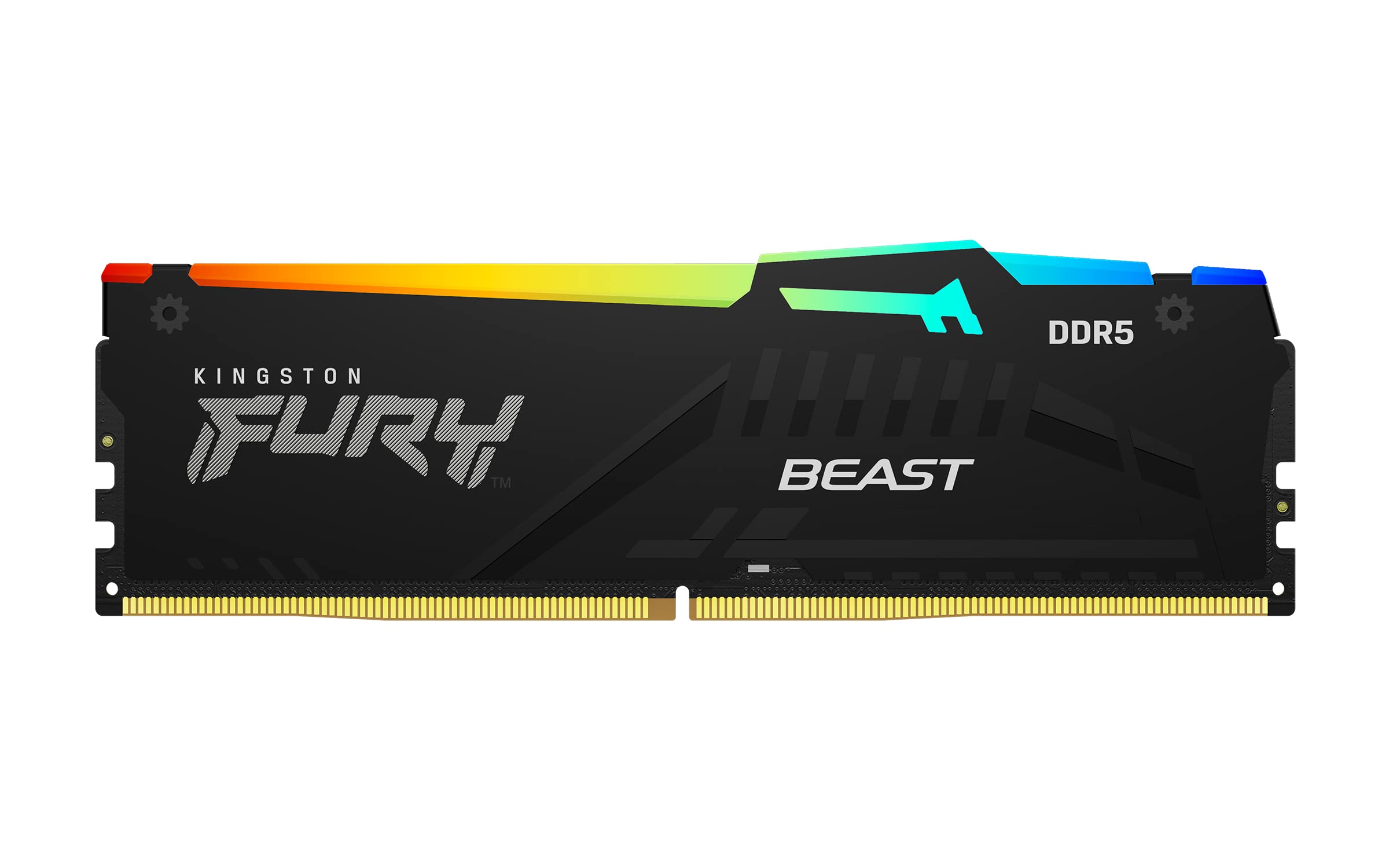 کینگستون Fury Beast DDR5 RGB 32GB (2x16GB) 5600MT/s DDR5 CL40 DIMM Desktop Gaming Memory Kit of 2 - کیت حافظه بازی دسکتاپ 32GB (2x16GB) 5600MT/s DDR5 CL40 DIMM با روشنایی RGB کینگستون - مدل KF556C40BBAK2-32 Kit of 2 32GB