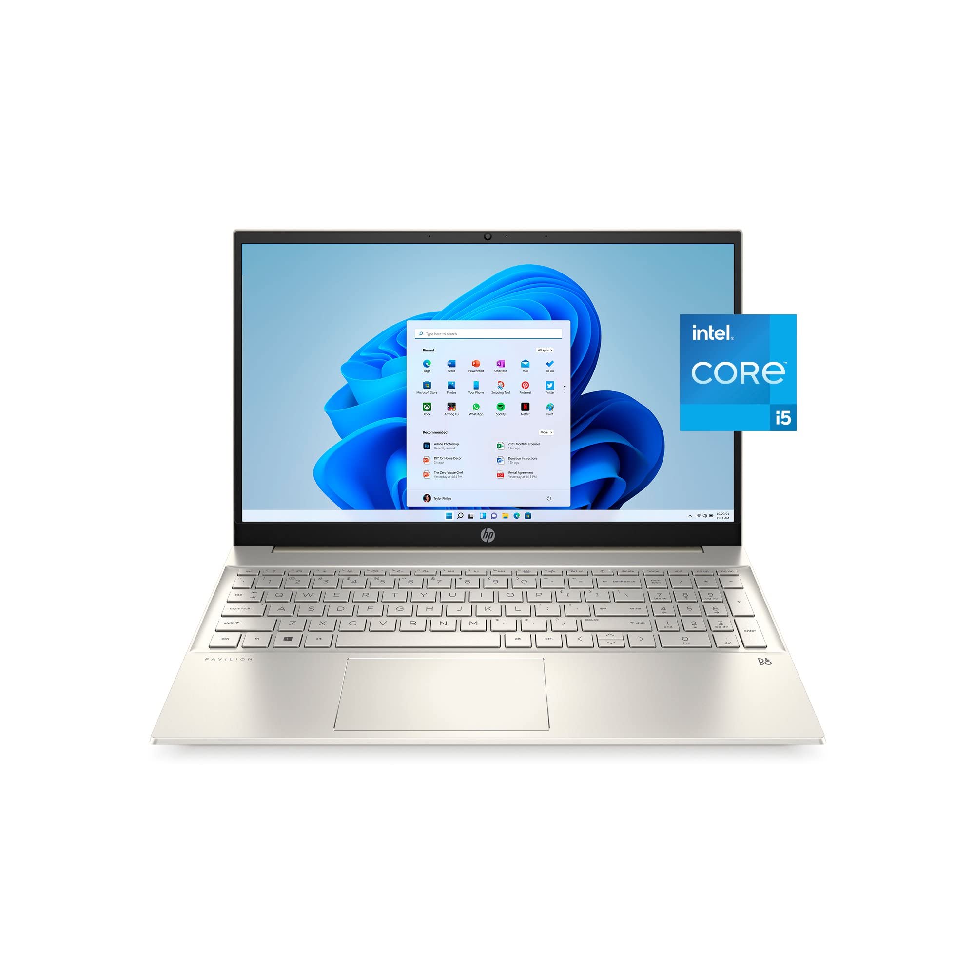 لپتاپ لمسی HP Pavilion 15.6 اینچ FHD 2022 با پردازنده Intel i5-1135G7 11th Gen 4-Core، 16 گیگابایت DDR4، 512 گیگابایت NVMe SSD، گرافیک Iris Xe، HDMI، وب‌کم، WiFi-6، بلوتوث، صفحه کلید با نور پس زمینه، ویندوز 10 Pro همراه با 32 گیگابایت USB