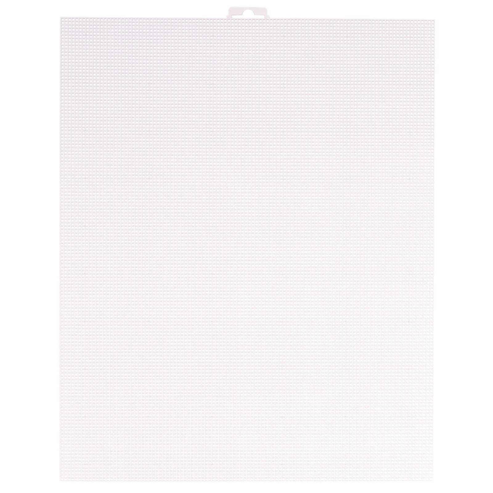 پارچه مش تراکتوری شفاف انعطاف پذير Vaessen Creative Plastic Canvas، 10 تایی، برای صنایع دستی، گلدوزی و چرم دوزی، 2 تکه، ابعاد 26x32 سانتی‌متر یا 10.2x12.5 اینچ، شفاف 10.2x12.5 اینچ x2