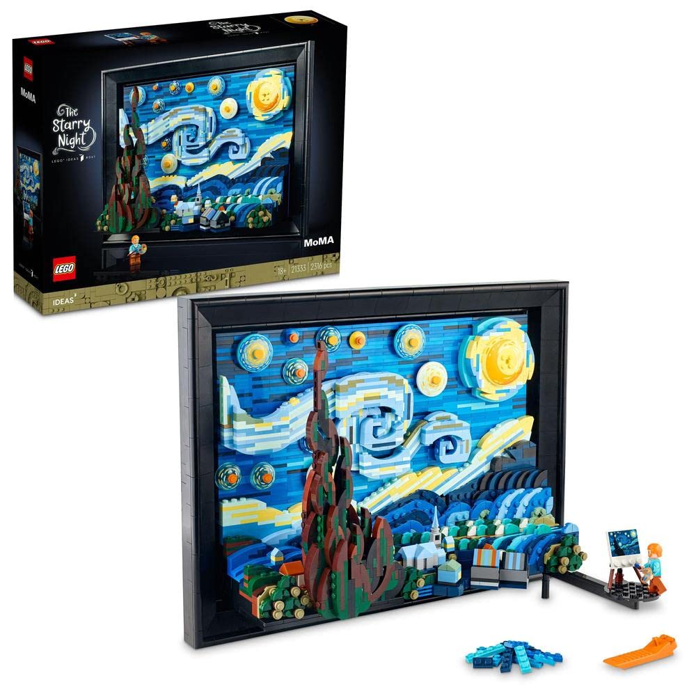 ایده‌های LEGO وینسنت ون گوگ - شب ستاره‌ای 21333 مجموعه‌ی اسباب بازی ساختمانی (2,316 قطعه) شب ستاره‌ای ون گوگ