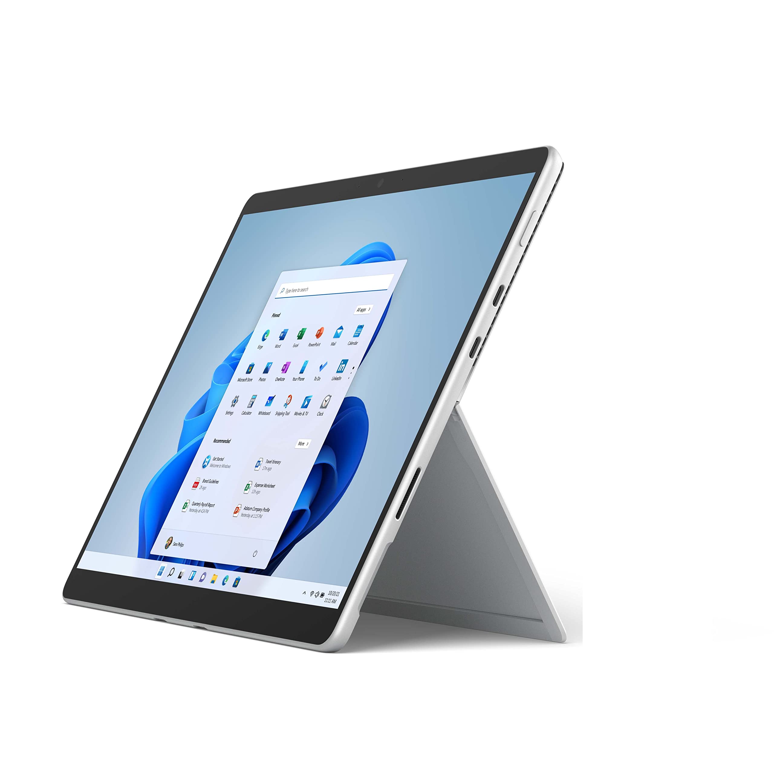 Microsoft Surface Pro 8-13 اینچ تبلت 2-در-1 - نقره‌ای - اینتل کور آی5، 8GB رم، 128GB اس‌اس‌دی - ویندوز ۱۱ هوم - تنها دستگاه، مدل ۲۰۲۱، ۸PN-۰۰۰۰۲، دلیا آی۵/۸/۱۲۸ هوم (تجدیدنظر شده) اینتل کور آی۵، نسخه جهانی، پلاتینیوم ۸ گیگابایت رم، ۱۲۸ گیگابایت اس‌اس‌دی