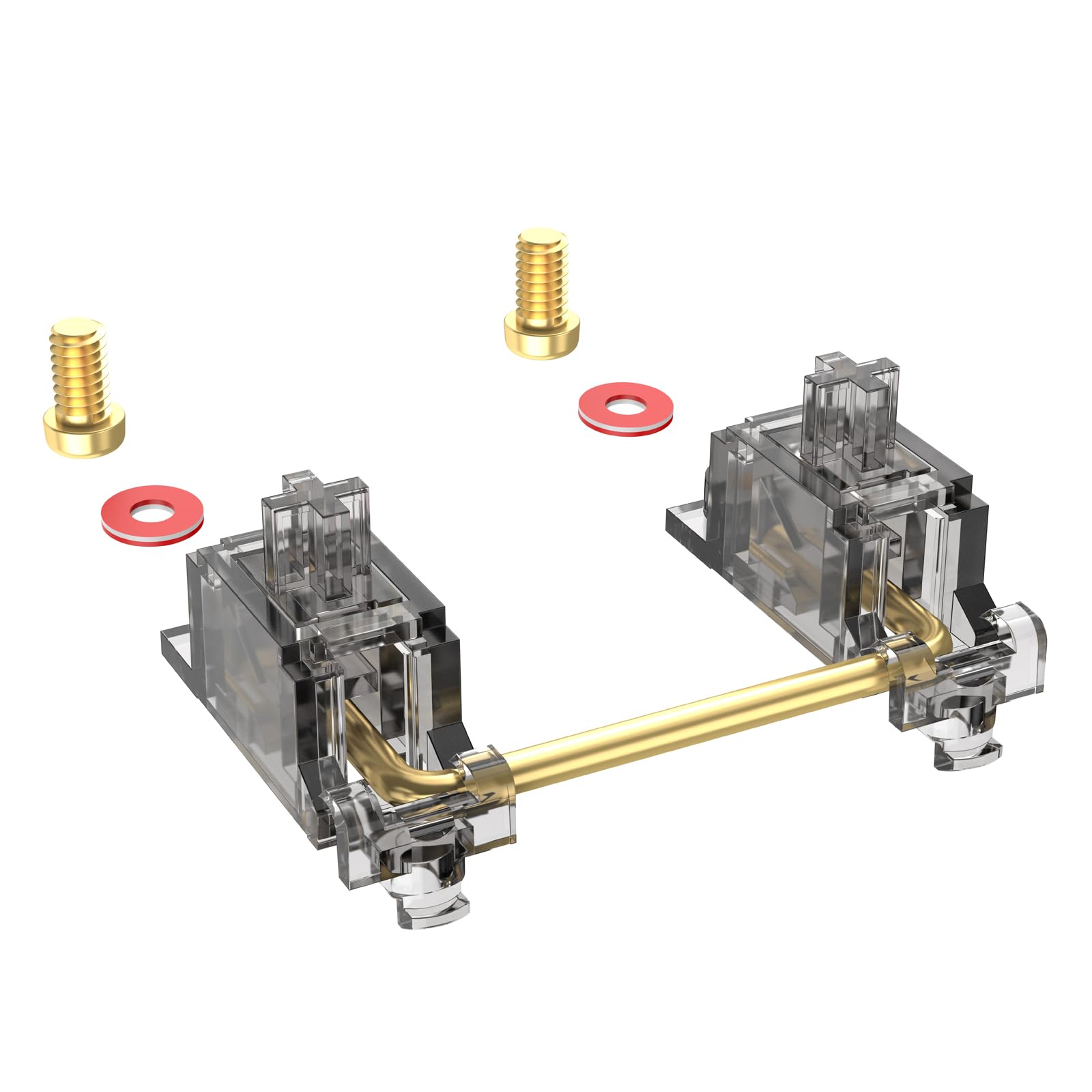 Stabilizer DUROCK V3، Stabilizers Screw in با سیم های 2u 6.25u 7u، Stabilizers کیبورد نصب بر روی PCB برای کیبوردهای مکانیکی (مجموعه 80% V3 Smokey) مجموعه 80% V3 Smokey