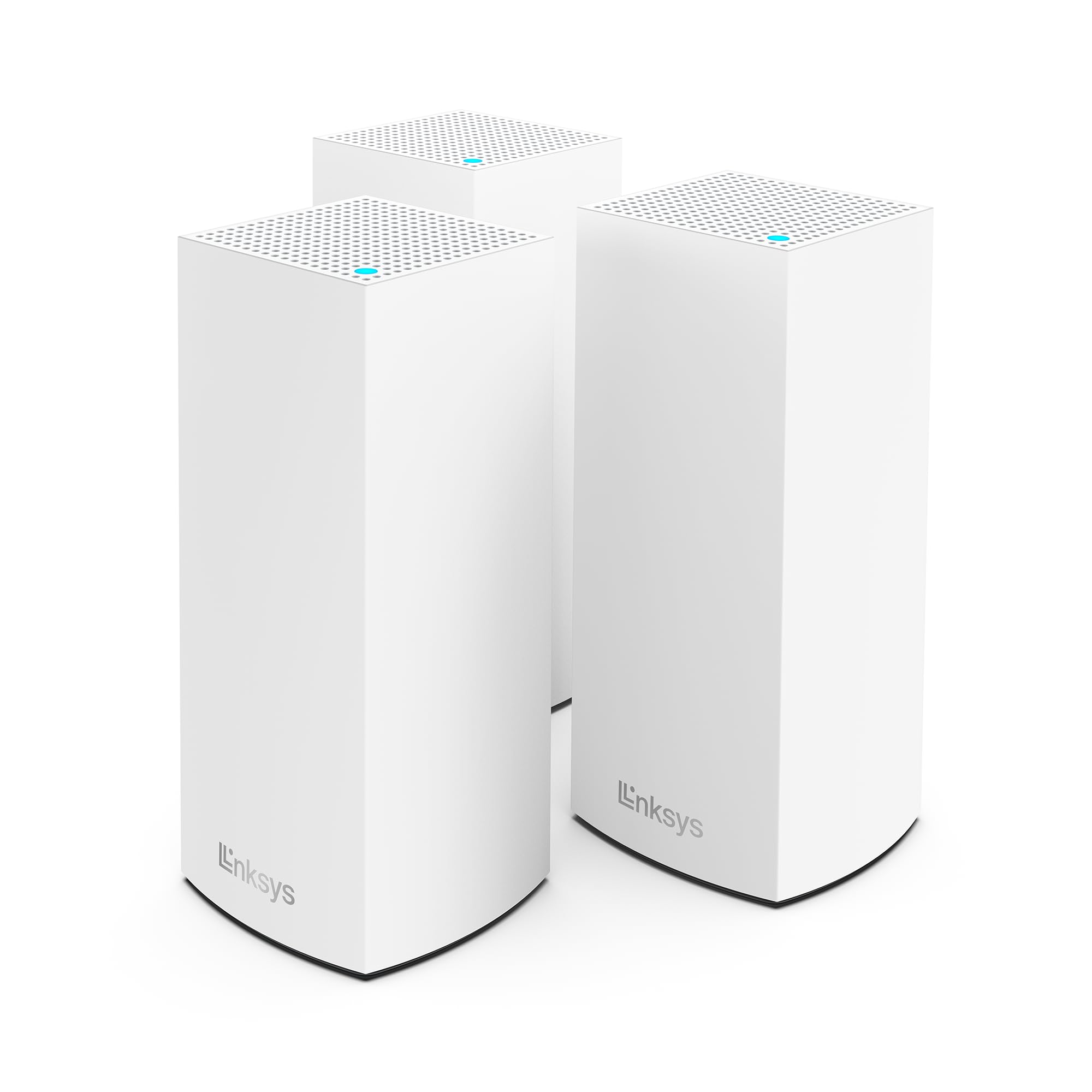 لینکسیس آتلاس روتر WiFi 6 سیستم مش وای فای منزل، دو باند، پوشش 6,000 فوت مربع، 75+ دستگاه، سرعت تا 3.0Gbps (AX3000) - بسته 3 تایی MX2000 6000 فوت مربع - 75+ دستگاه