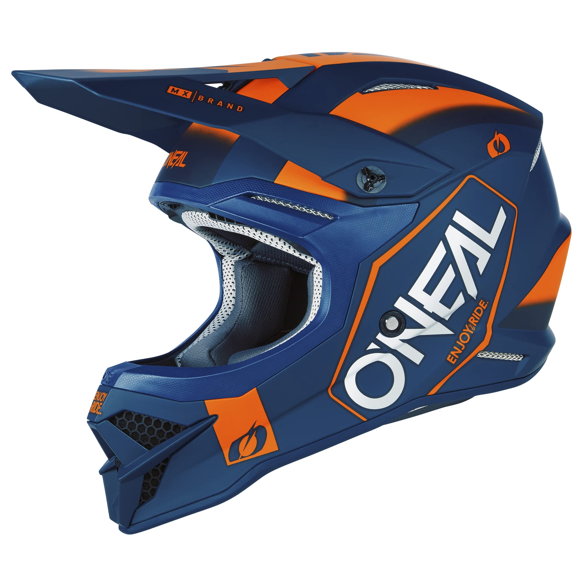 کلاه ایمنی O'Neal 3 SRS Hexx Blue/Orange، SM