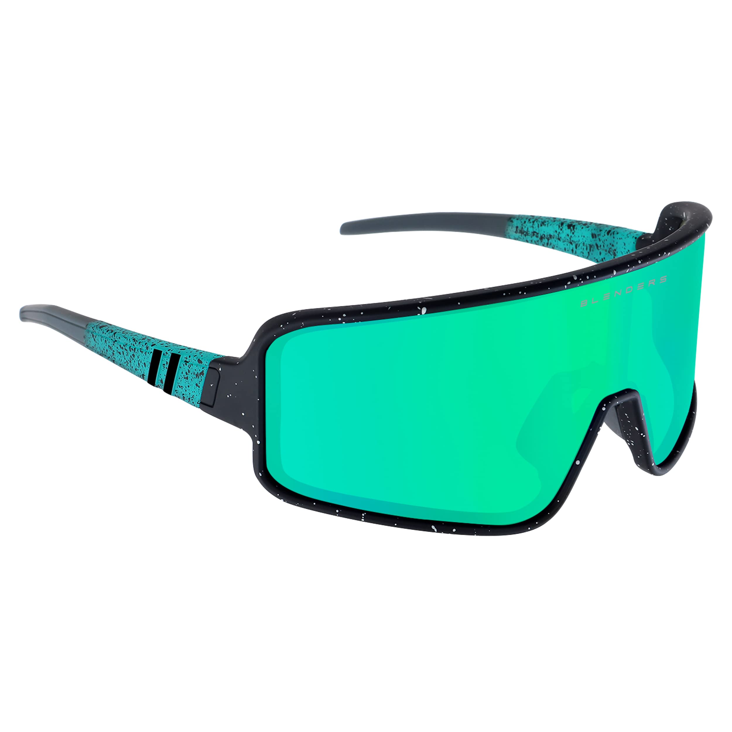 عینک آفتابی تپه‌ای Blenders Eyewear Eclipse - دارای لنزهای پالارایزد - حفاظت ۱۰۰٪ در برابر اشعه‌های مضر UV - برای آقایان و خانم‌ها، رنگ سبز، Jaded Tiger
