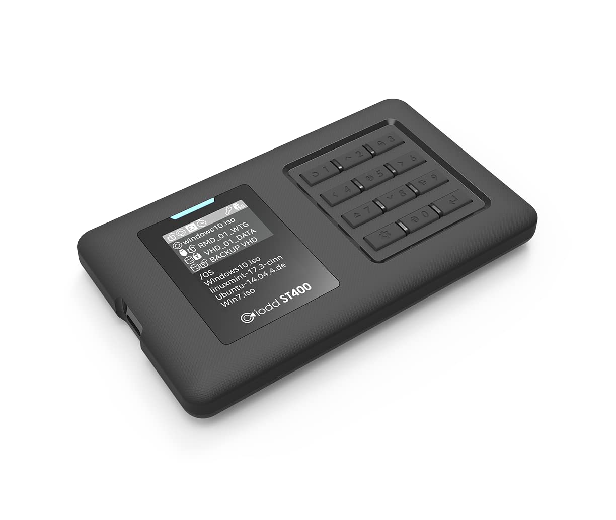 احتباط IODD ST400 انکلوژر 2.5 اینچ / USB-C / ODD مجازی قابل بوت و هارد دیسک / رمزگذاری AES256 تا حداکثر 76 رقم / حفاظت از نوشتن / 2541 (مدل ST400 / USB-C Type / نسل بعدی) تولید شده در کره بدون حافظه جانبی SSD