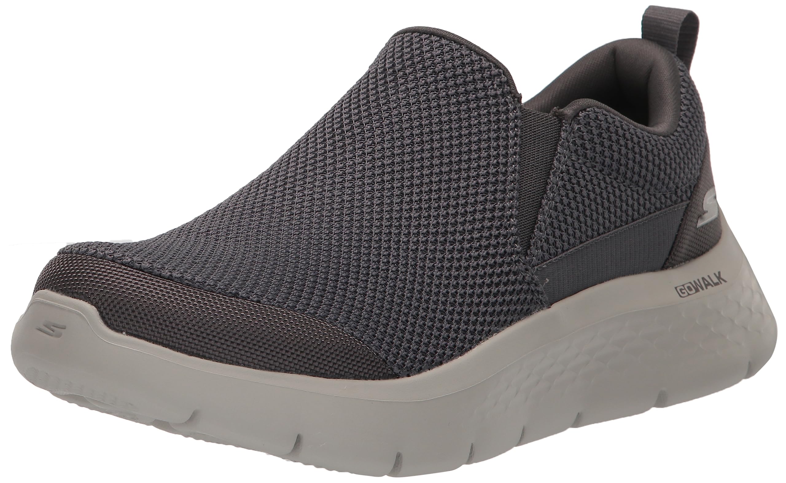 کفش مردانه اسلیپ-آن ورزشی Skechers GO WALK FLEX با طراحی کژوال، سایز ۴۲ اروپا، رنگ ذغالی