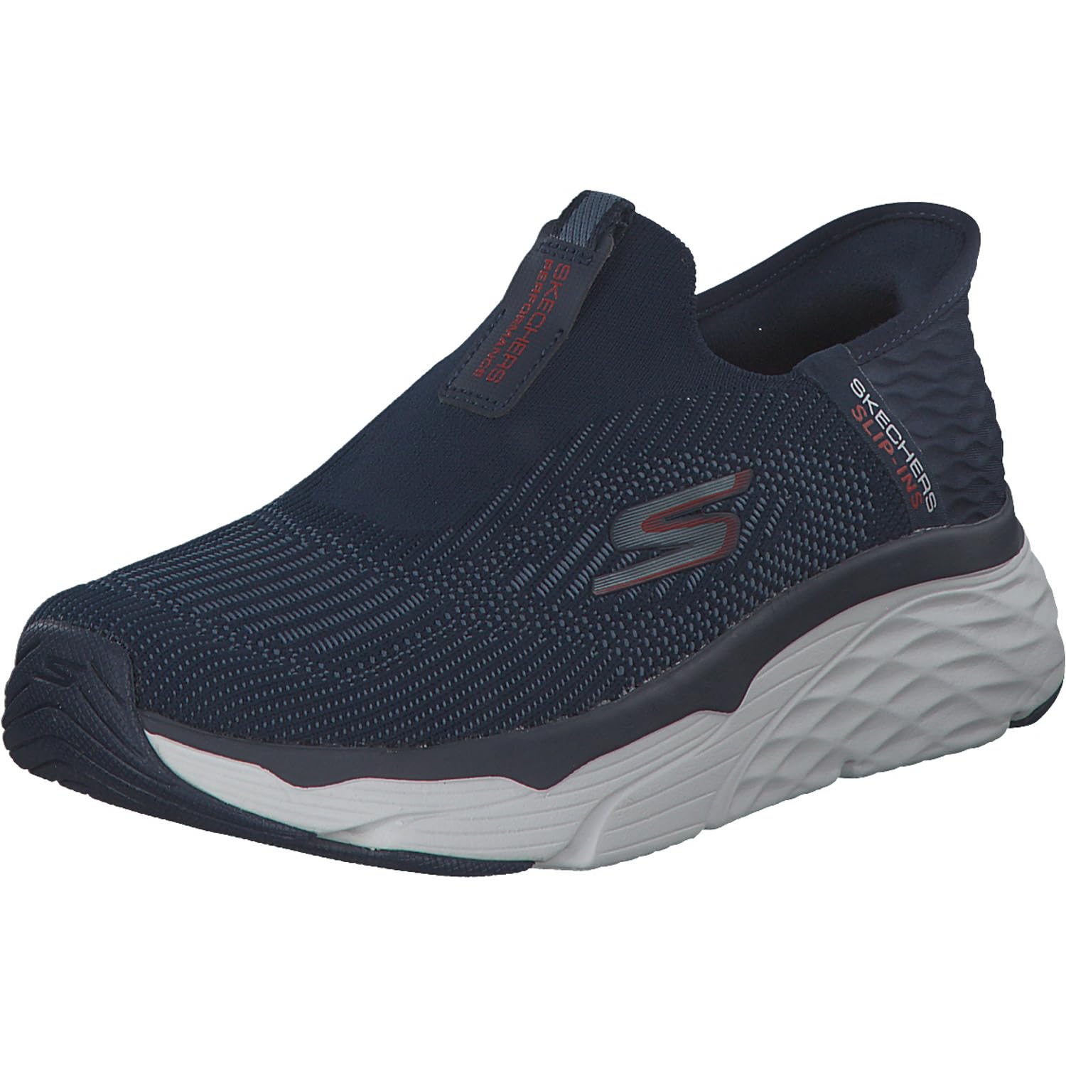 کفش دویدن جاده‌ای مردانه Skechers SLIP-INS MAX CUSHIONING - ADVANTAGEOUS، سایز 45 (EU)، رنگ سرمه‌ای