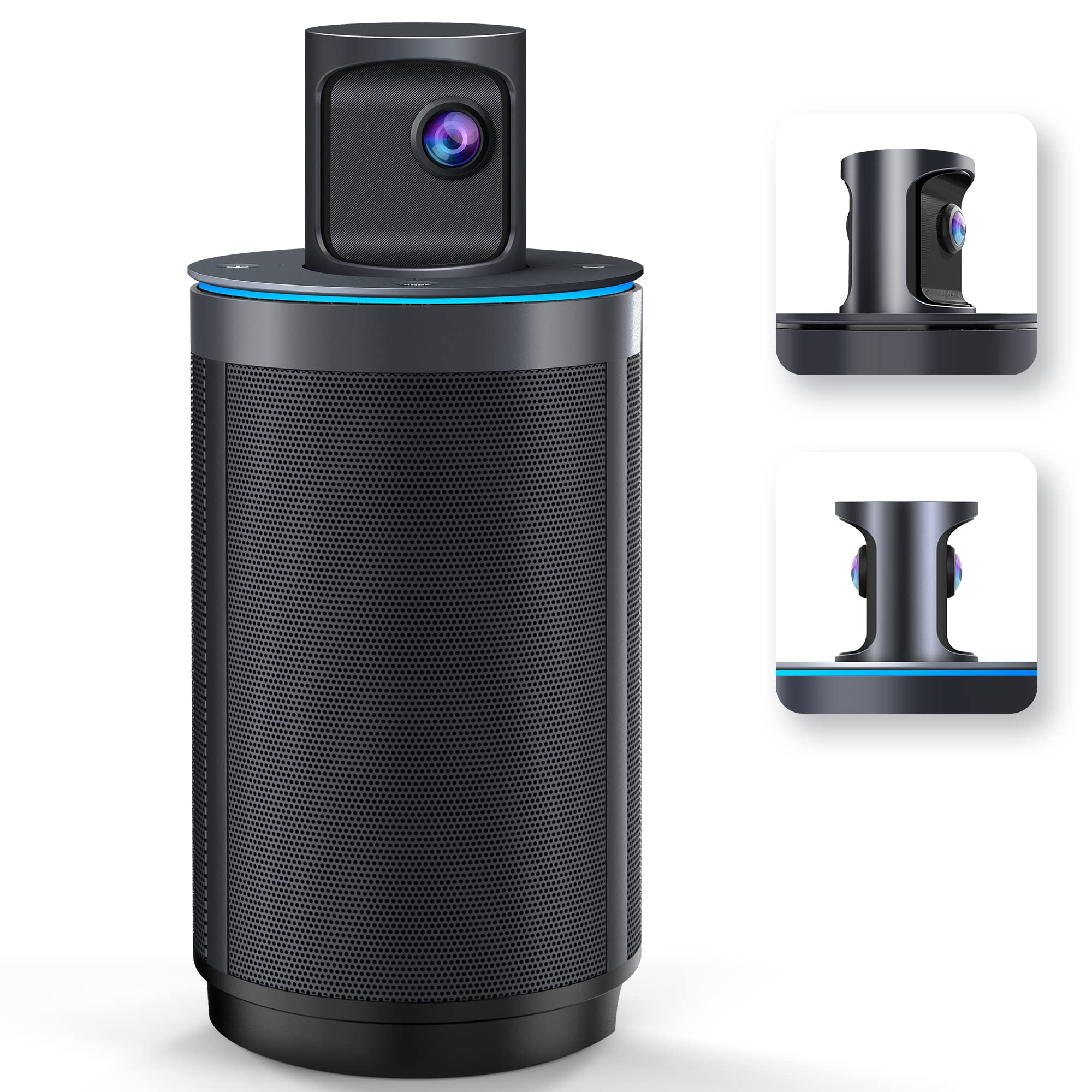 دوربین ویدیو کنفرانس آنلاین KanDao Meeting 360 (2025) با کیفیت تصویر 1080P برای PC/Mac/Desktop، فوکوس خودکار و زوم هوشمند، سازگار با Teams، Zoom، Skype و غیره.