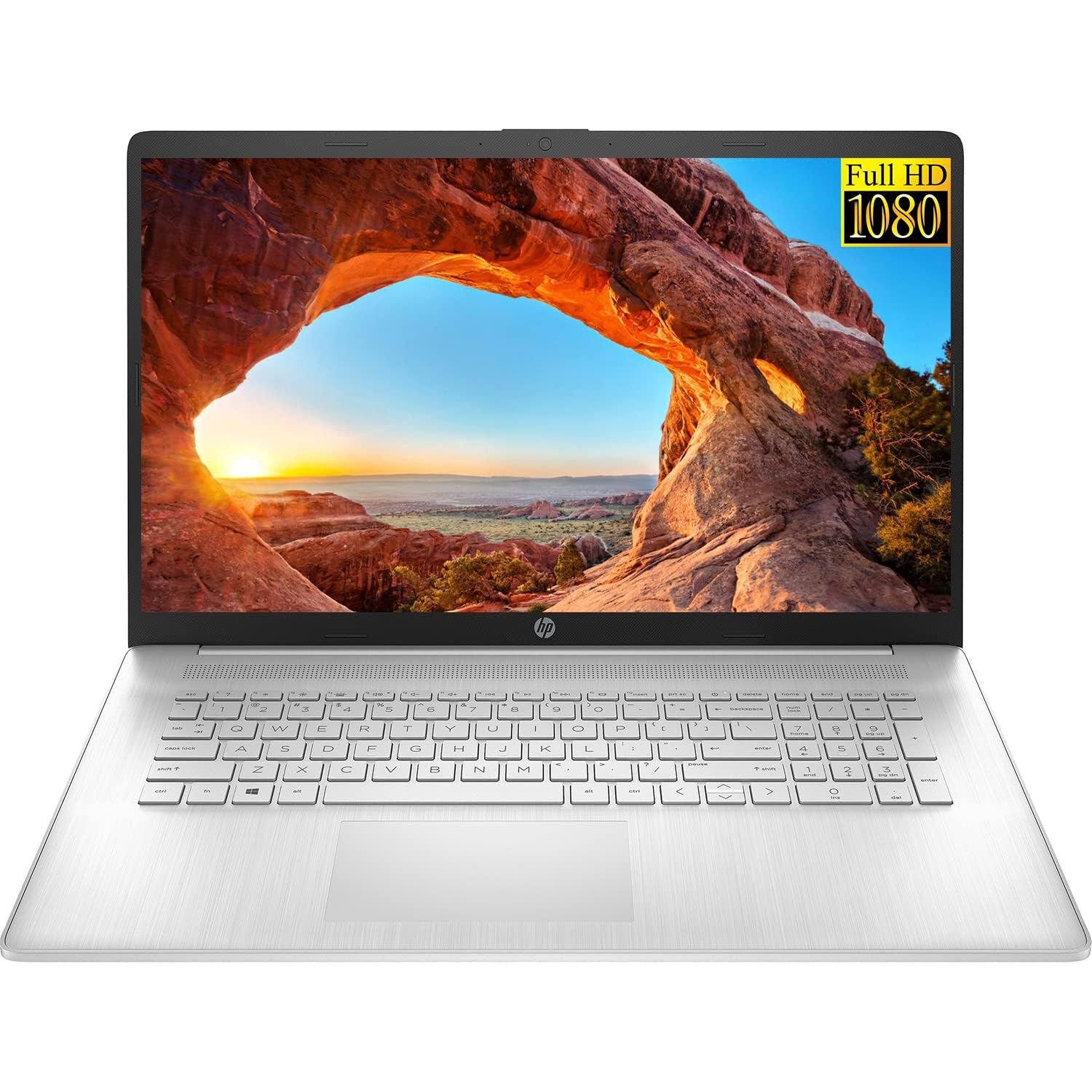 HP 2022 جدیدترین لپ تاپ 17 اینچ، نمایشگر IPS FHD 17.3 اینچ، پردازنده چهار هسته ای Intel Core i5-1135G7، گرافیک Intel Iris Xe، 16 گیگابایت رم، 1 ترابایت SSD PCIe، HDMI، ویندوز 11 + پارچه میکروفایبر