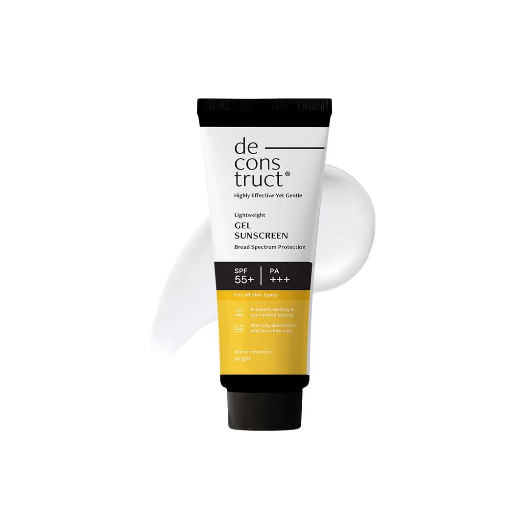 ژل ضدآفتاب SPF 50 + و PA +++ | ضدآفتاب مبتنی بر ژل برای پوست چرب ترکیبی، پوست معمولی | ضدآفتاب طیف گسترده، بدون لکه سفید، سبک - بسته 50 گرمی 1 عدد