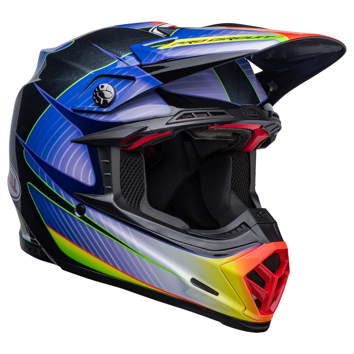 کلاه‌های BELL Moto-9S Flex L Pro Circuit 23 Gloss Silver Metallic Flake
