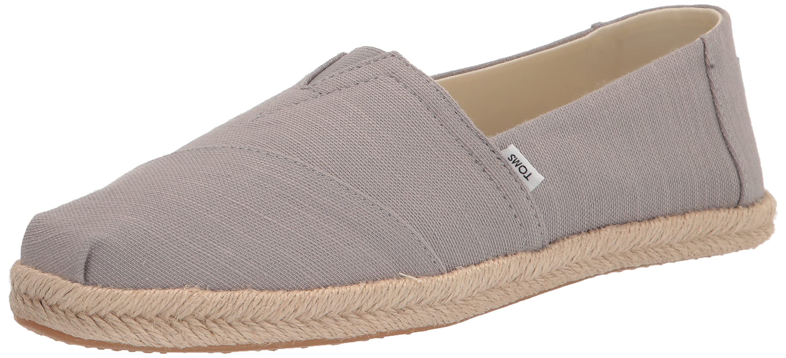 کفش زنانه TOMS 10019690 Alpargata با طرح بافته شده و ساقه پارچه‌ای 37.5 EU خاکستری