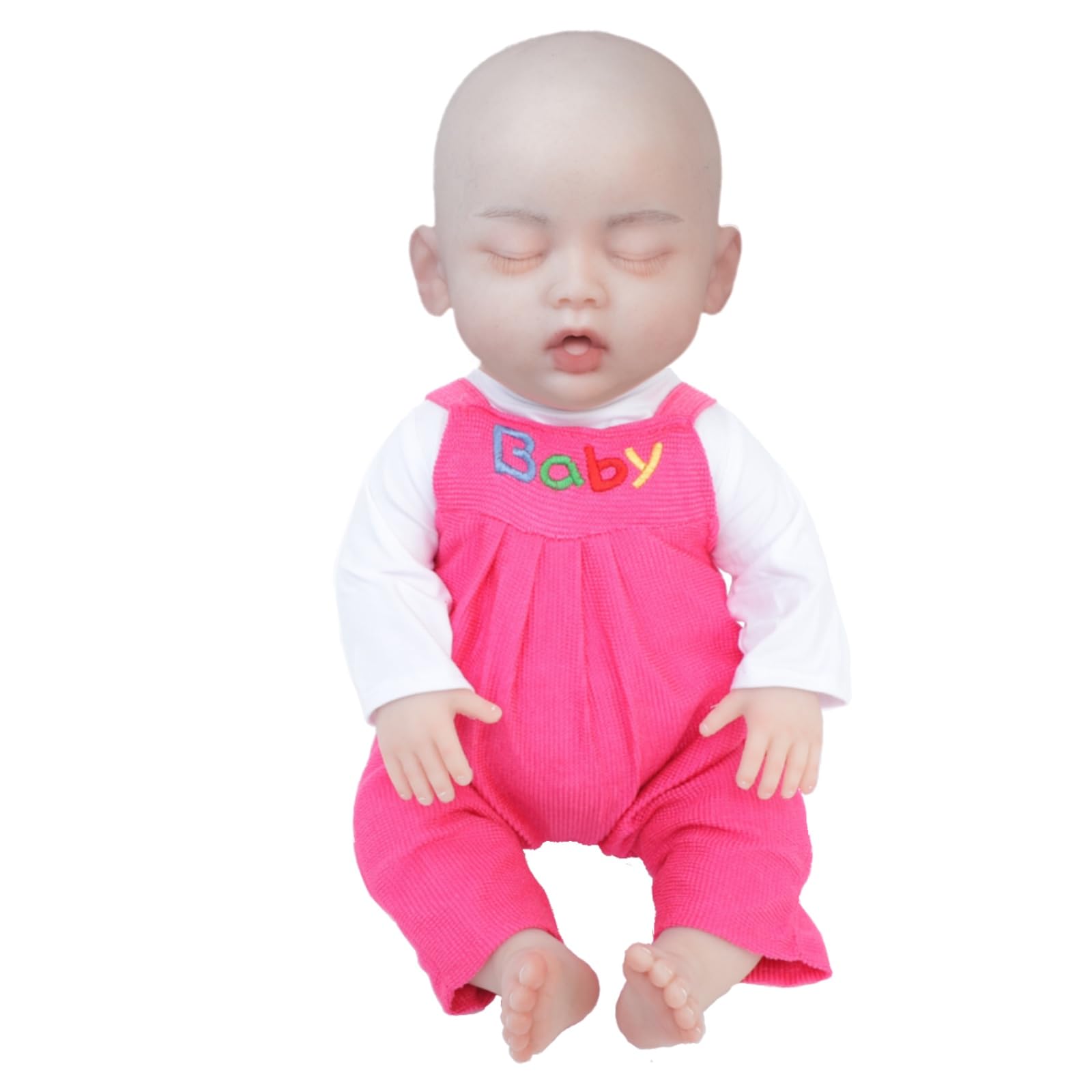 QARUQASE Lifelike Reborn Baby Dolls- عروسک های نوزاد به شکل واقعی- 19 اینچ عروسک های نوزادی رینگان بدن سیلیکونی عروسک های نوزاد کاملا واقعی دختر خوابیده، بدن نرم عروسک ضدآب عاری 19 اینچی در چشم های بسته دختر اسکلت ایجاد شده است