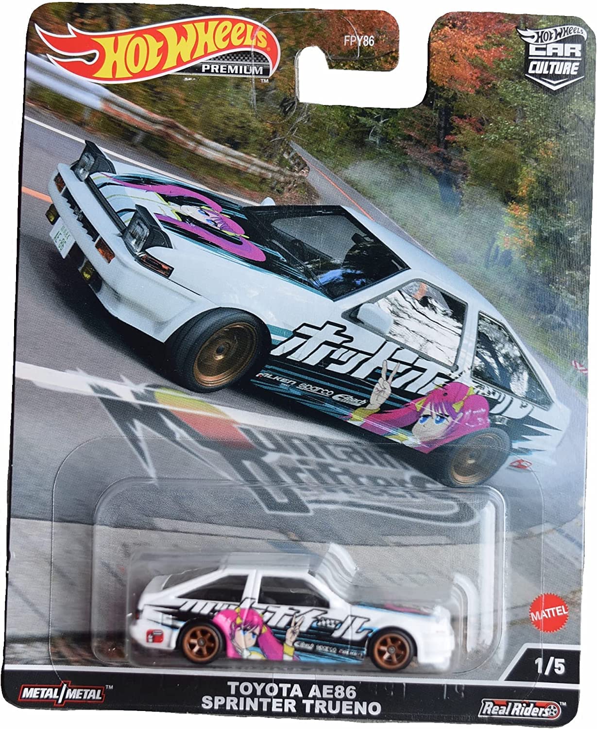 تویوتا AE86 از مدل های Hot Wheels، اسپرینتر تروئنو، رانندگی در کوهستان 1/5