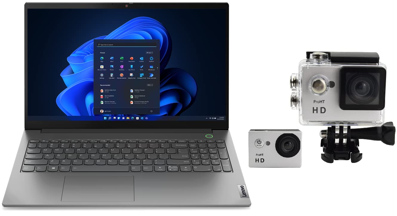 لپ تاپ تجاری Lenovo ThinkBook 14 G6 جدید با صفحه نمایش 14 اینچی FHD ضد تابش چشم چهاردهمین نسل Core i5-1135U با سرعت تا 4.2 گیگاهرتز، 16 گیگابایت رم، یک ترابایت حافظه SSD و 512 گیگابایت حافظه SSD، گرافیک Intel Iris Xe، ویندوز 11 حرفه‌ای رنگ خاکستری همراه با دوربین اکشن Pro HT رایگان.