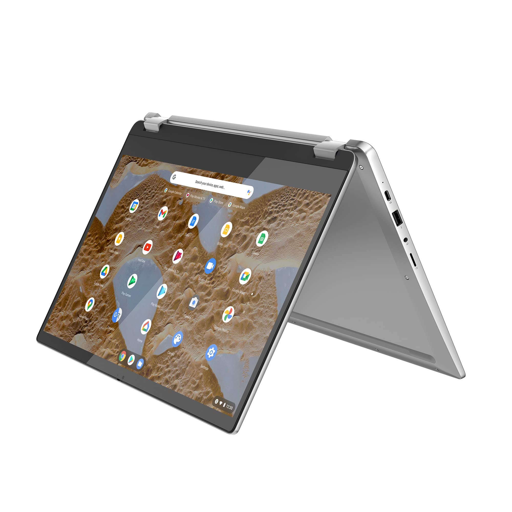 لنوو آیدیاپد فلکس 3 کرومبوک | لپ تاپ 15 اینچی Full HD | اینتل پنتیوم سیلور N6000 | 8 گیگابایت رم | 128 گیگابایت حافظه داخلی eMMC | سیستم عامل کروم | خاکستری قطبی