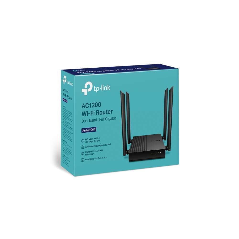 TP-Link TP LINK AC1200 (ARCHER C64) Wi-Fi ROUTER
TP-Link TP LINK AC1200 (ARCHER C64) مسیریاب Wi-Fi