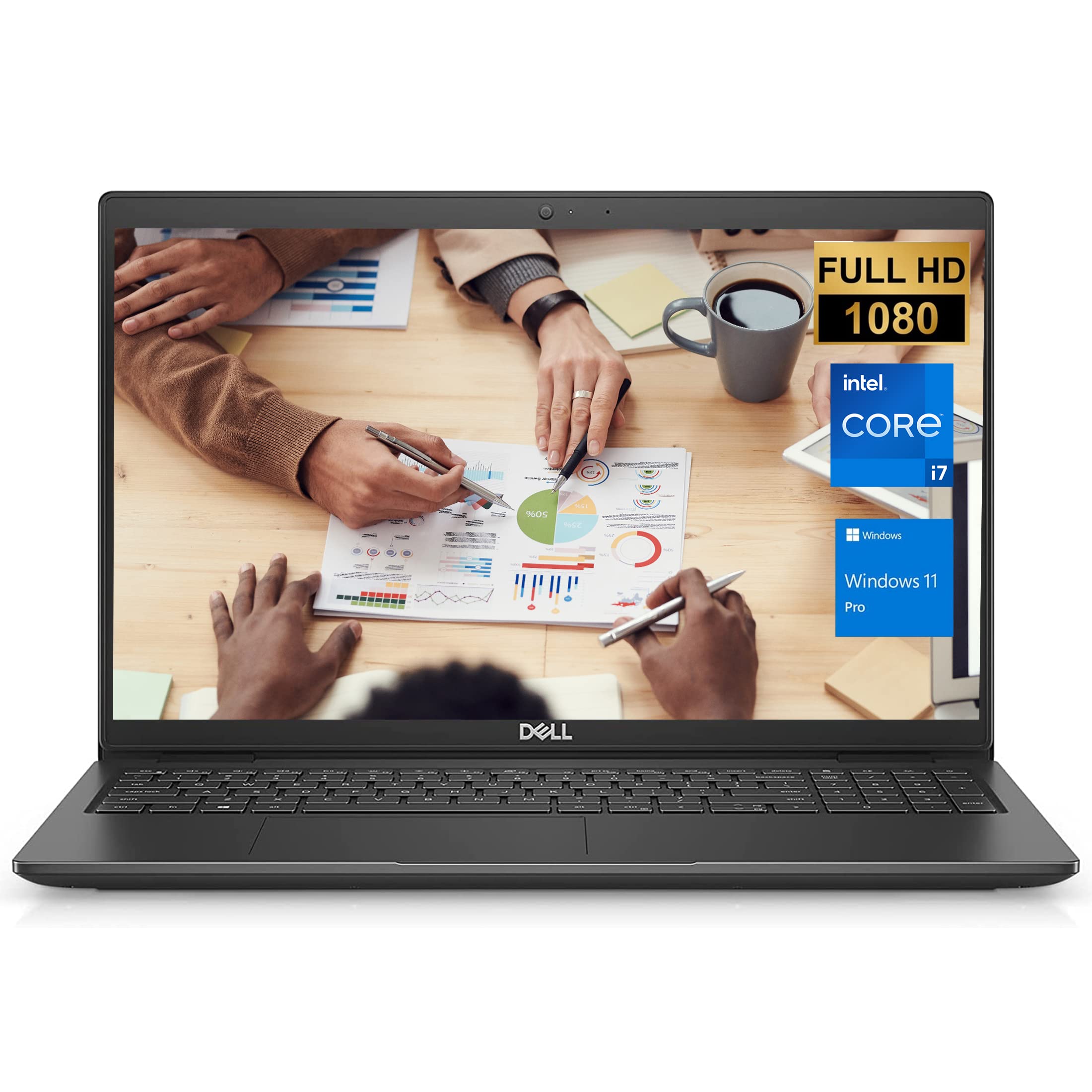 لپ تاپ تجاری جدید دل مدل Latitude 3550، نمایشگر FHD 15.6 اینچ، پردازنده Intel i7 نسل سیزدهم، 32 گیگابایت رم، 1 ترابایت حافظه جامد اس اس دی، وب کم، پورت USB-C، پورت HDMI، Wi-Fi 6، ویندوز 11 پرو