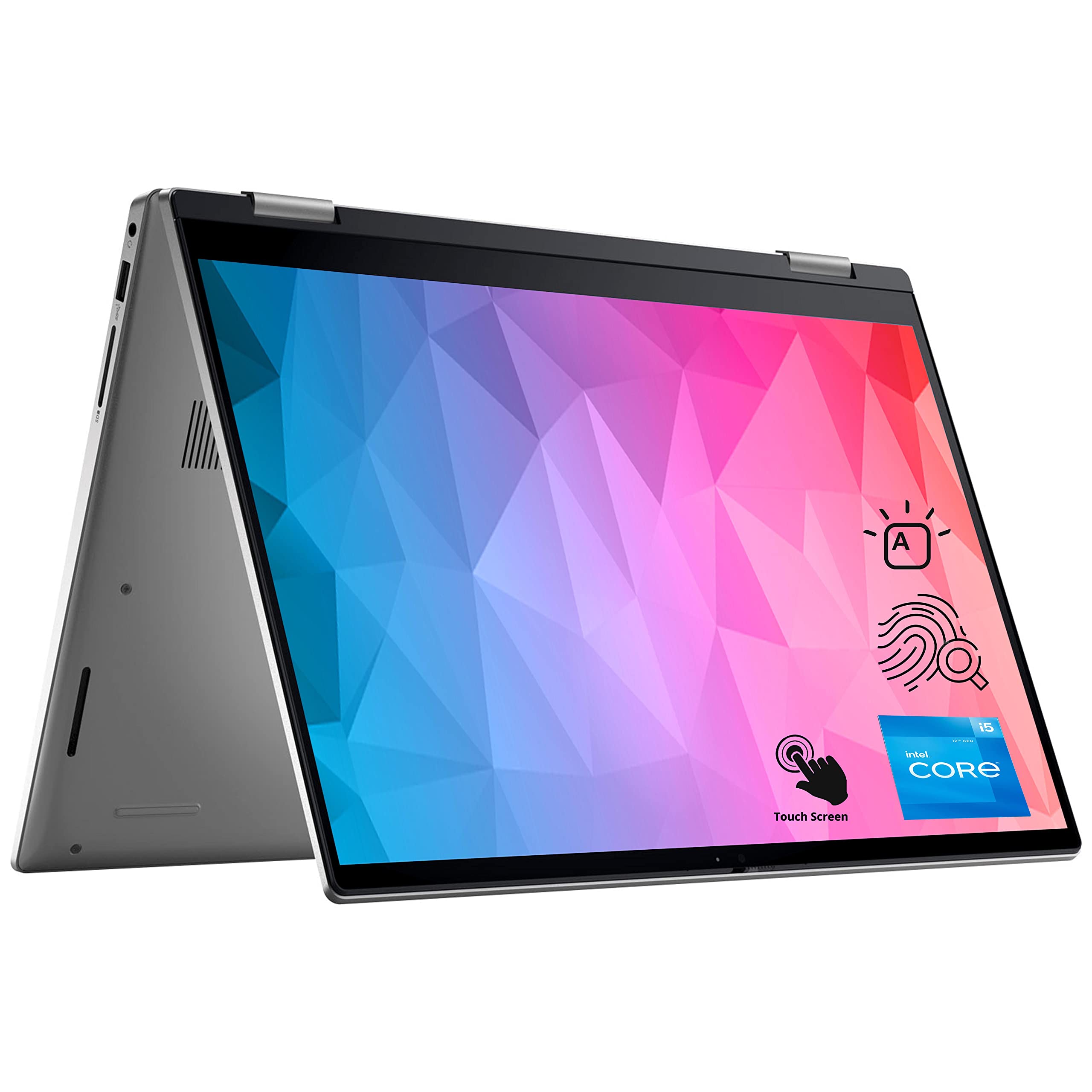 لپ تاپ دل اینسپایرون 7430 2 در 1، نمایشگر لمسی 14 اینچی FHD+، پردازنده Intel Core i5-1335U نسل 13، 16GB رم، 512GB حافظه داخلی SSD PCIe، وب‌کم FHD، پورت HDMI، صفحه کلید با نور پس‌زمینه، خواننده اثر انگشت، ویندوز 11 خانگی