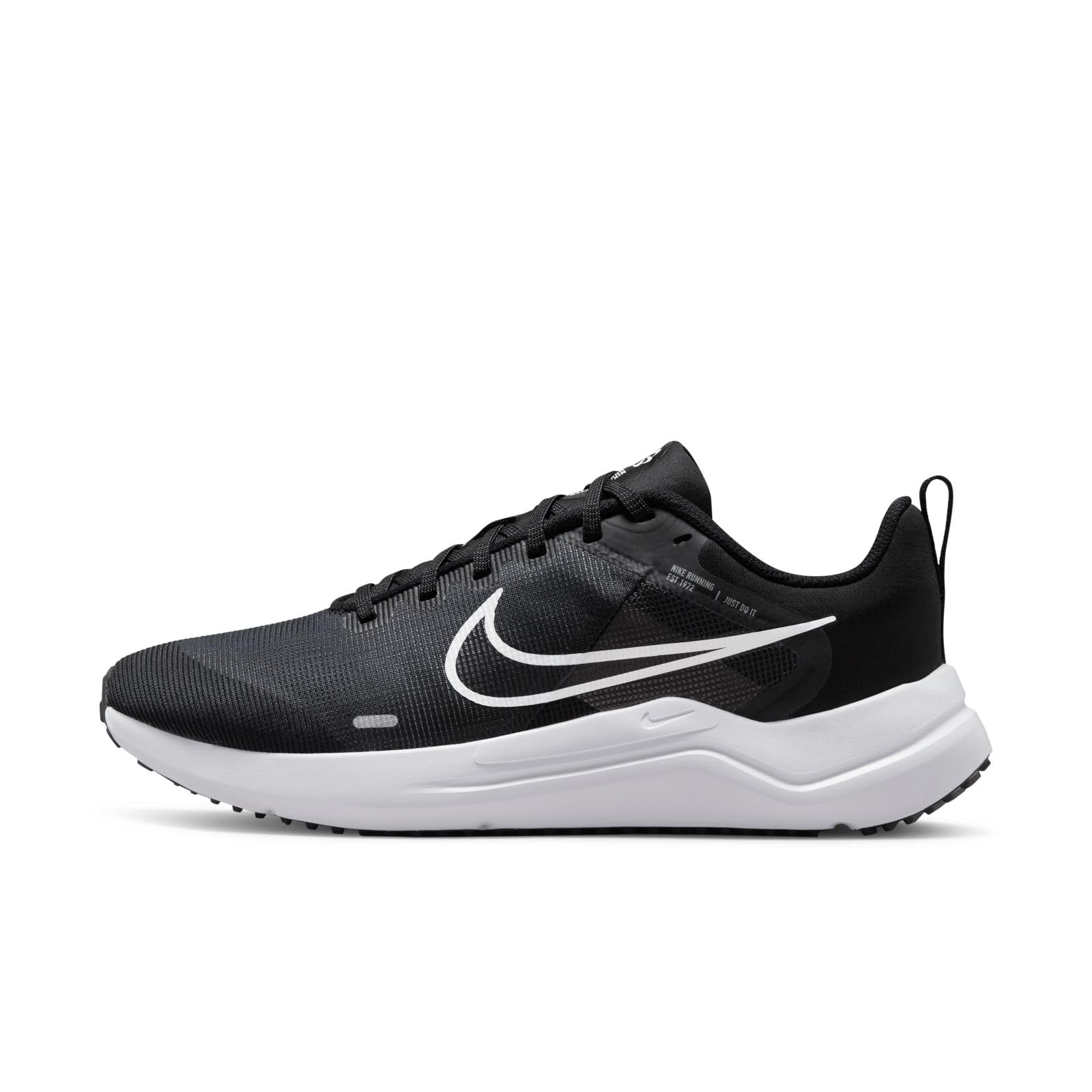 کفش ورزشی زنانه Nike Downshifter 12 مدل 44 اروپا مشکی/سفید-خاکستری دودی-پلاتینیوم خالص-مه آلود