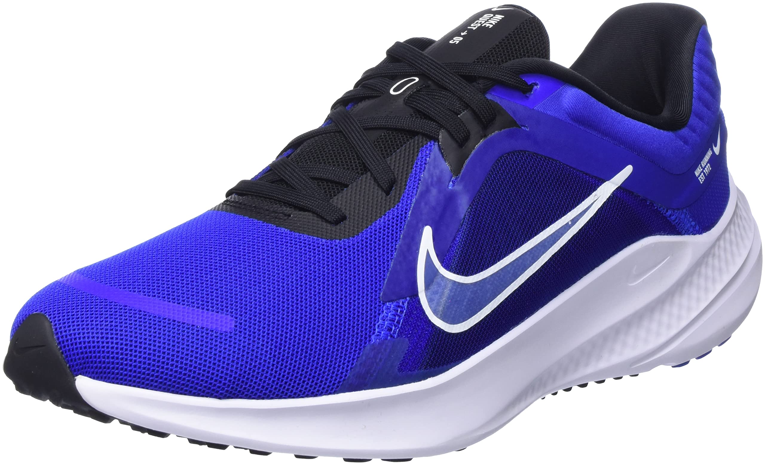 کفش دویدن مردانه Nike Quest 5 - رنگ آبی مسابقه ای/سفید-سرخابی قدیمی-سیاه