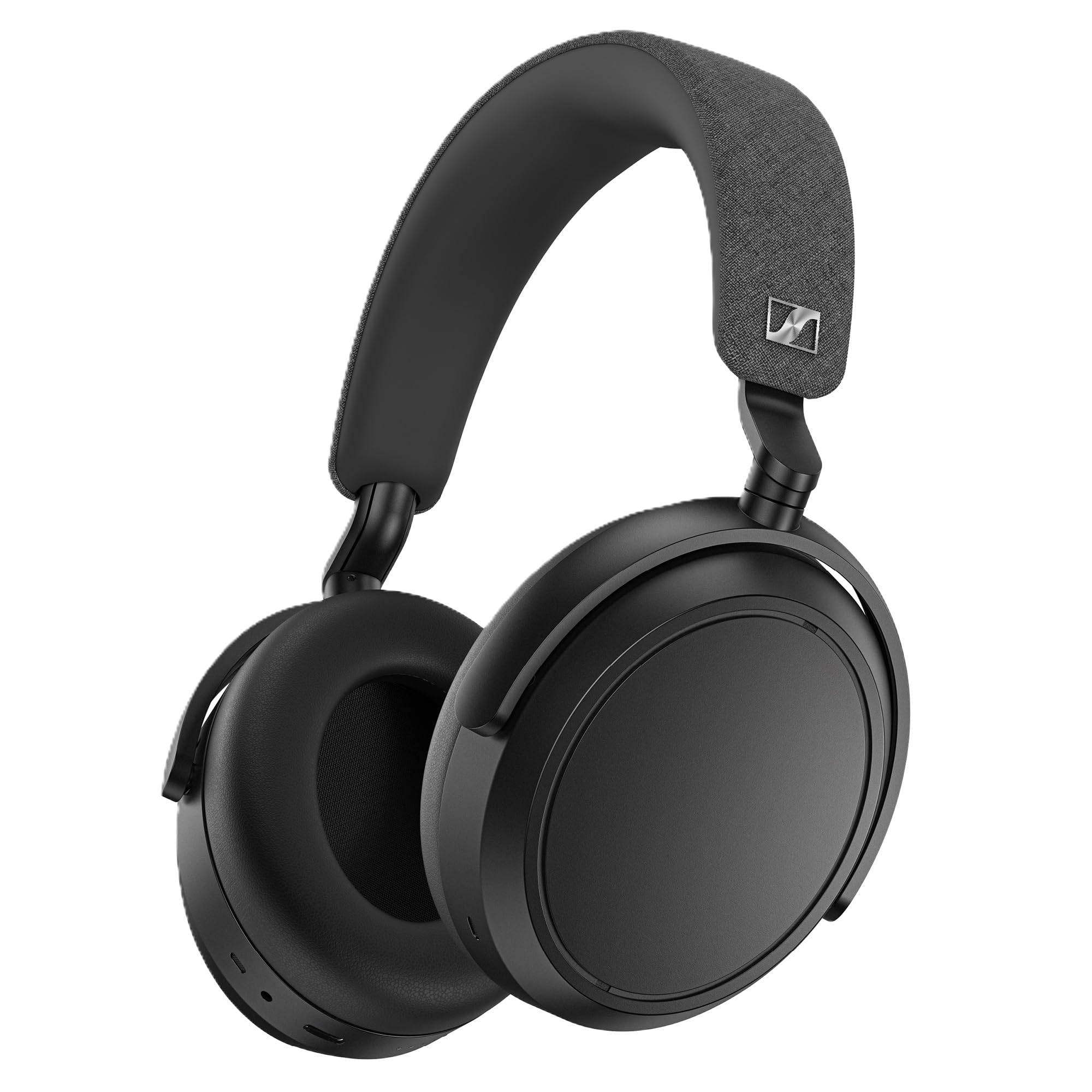 هدفون بی‌سیم سنهایزر Consumer Audio MOMENTUM 4، هدست بلوتوث برای تماس‌های بسیار واضح با کنسل صدای تطبیقی، مشکی، برگردان سر اصلی سیاه