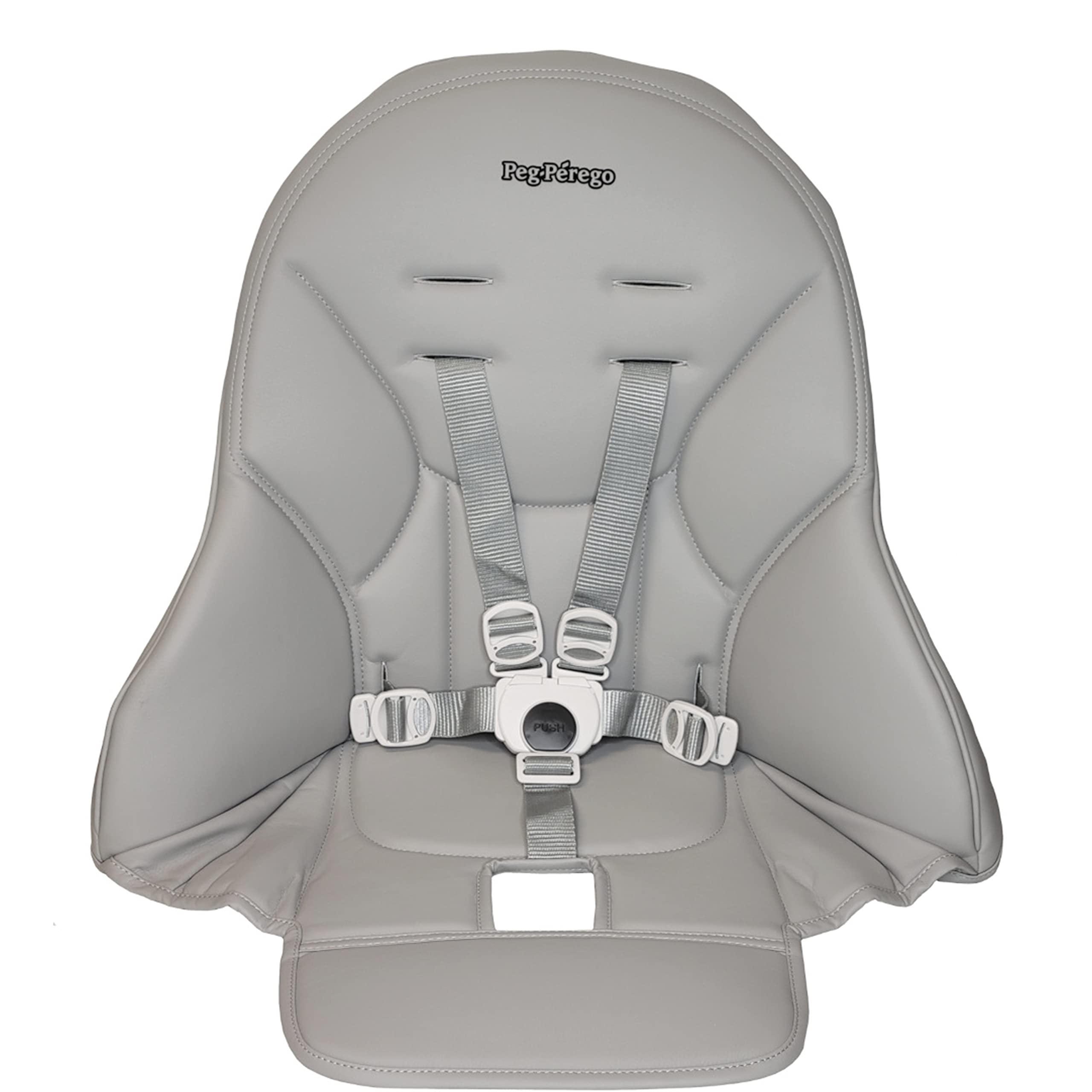 مبدل کرسی بلند Peg Perego Siesta/Prima Pappa Zero 3 با بسیج دوباره و کمربند صندلی، یخ (خاکستری)