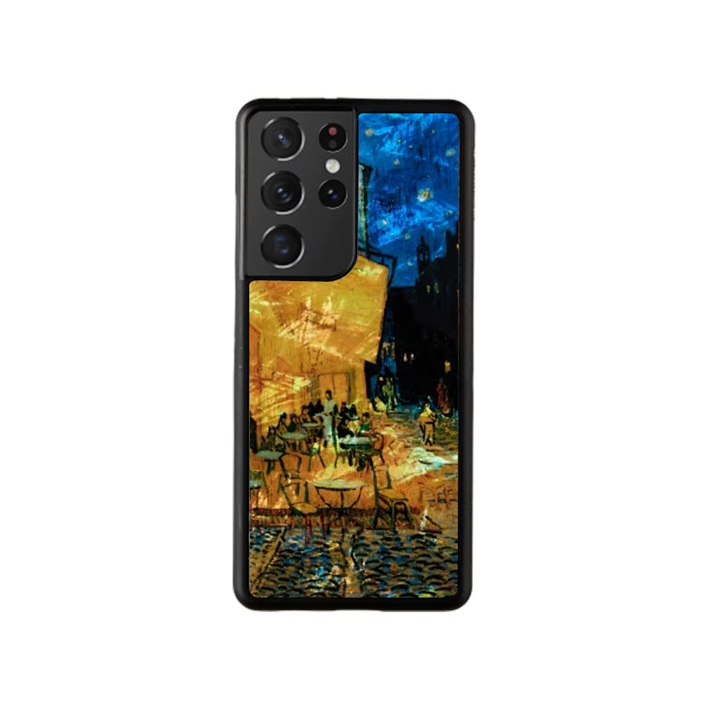 محافظ گوشی iKins برای Samsung Galaxy S21 Ultra، رنگ مشکی تراس کافه